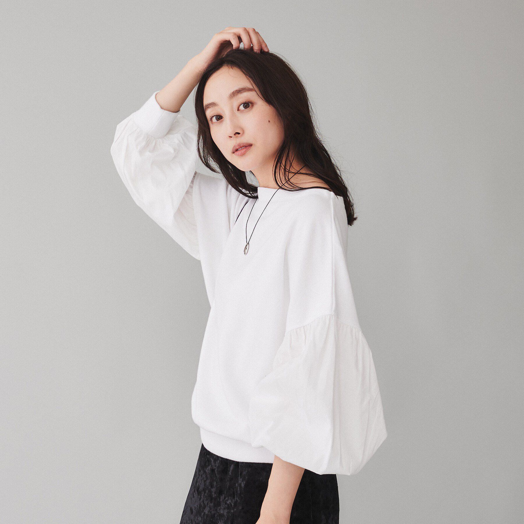 UNTITLED「【Munich】裏毛&times;ブロードバルーンスリーブトップス」|Tシャツ・カットソー|