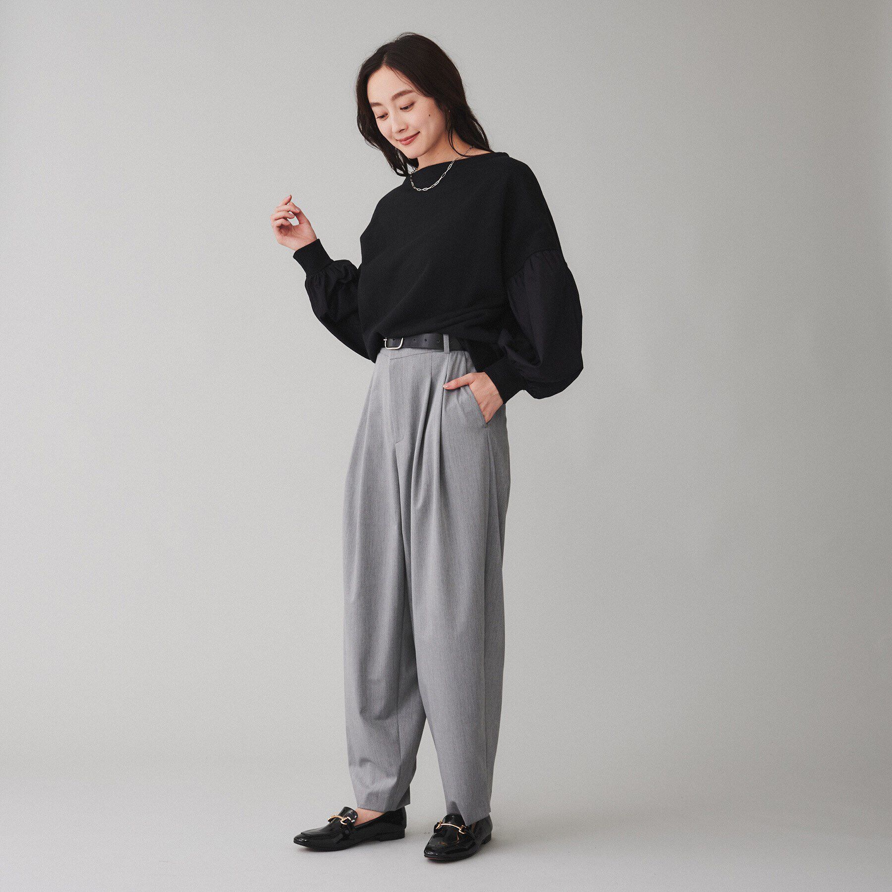 UNTITLED「【Munich】裏毛&times;ブロードバルーンスリーブトップス」|Tシャツ・カットソー|