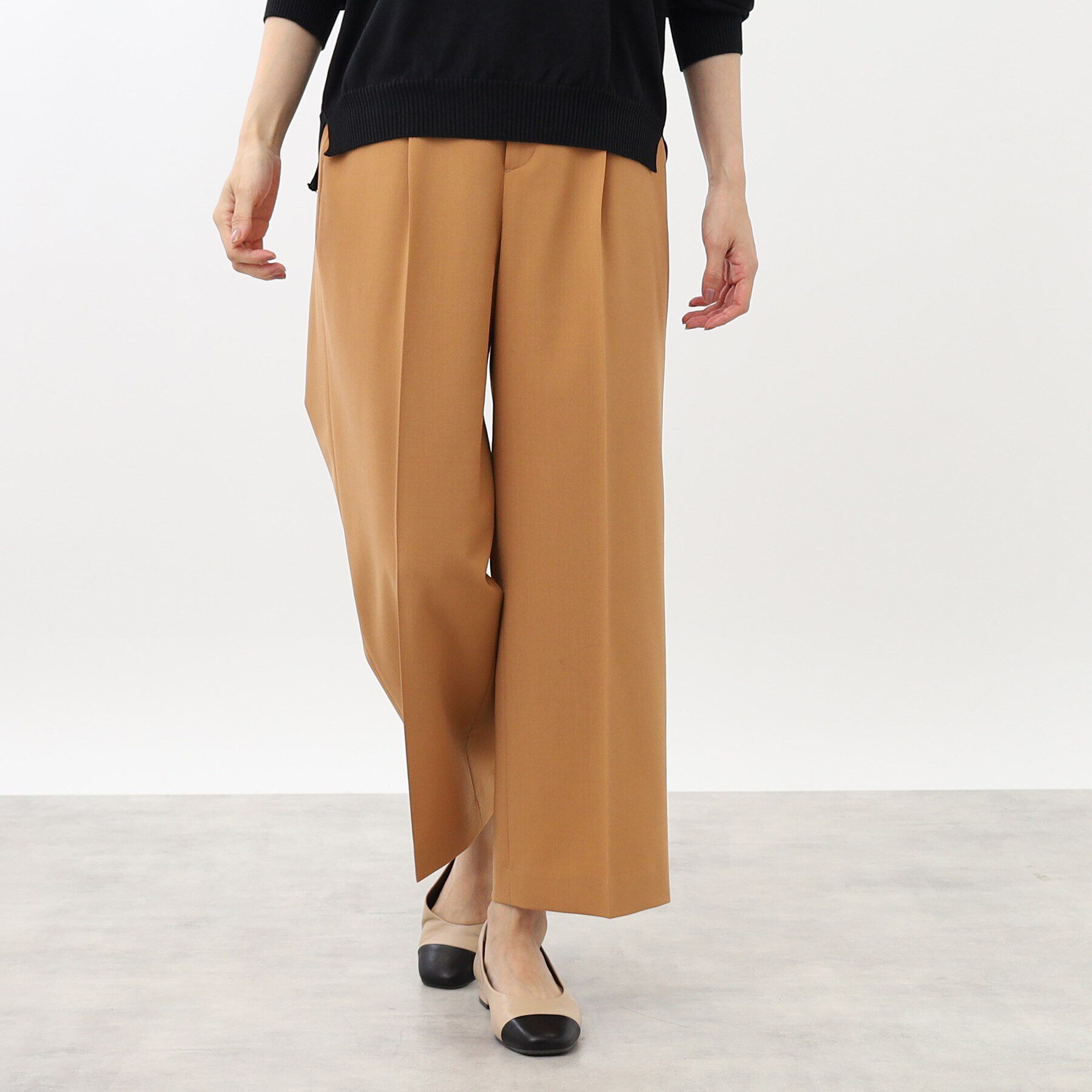 Reflect「【手洗い可】スタイルアップワイドパンツ」|その他|オレンジ(066)