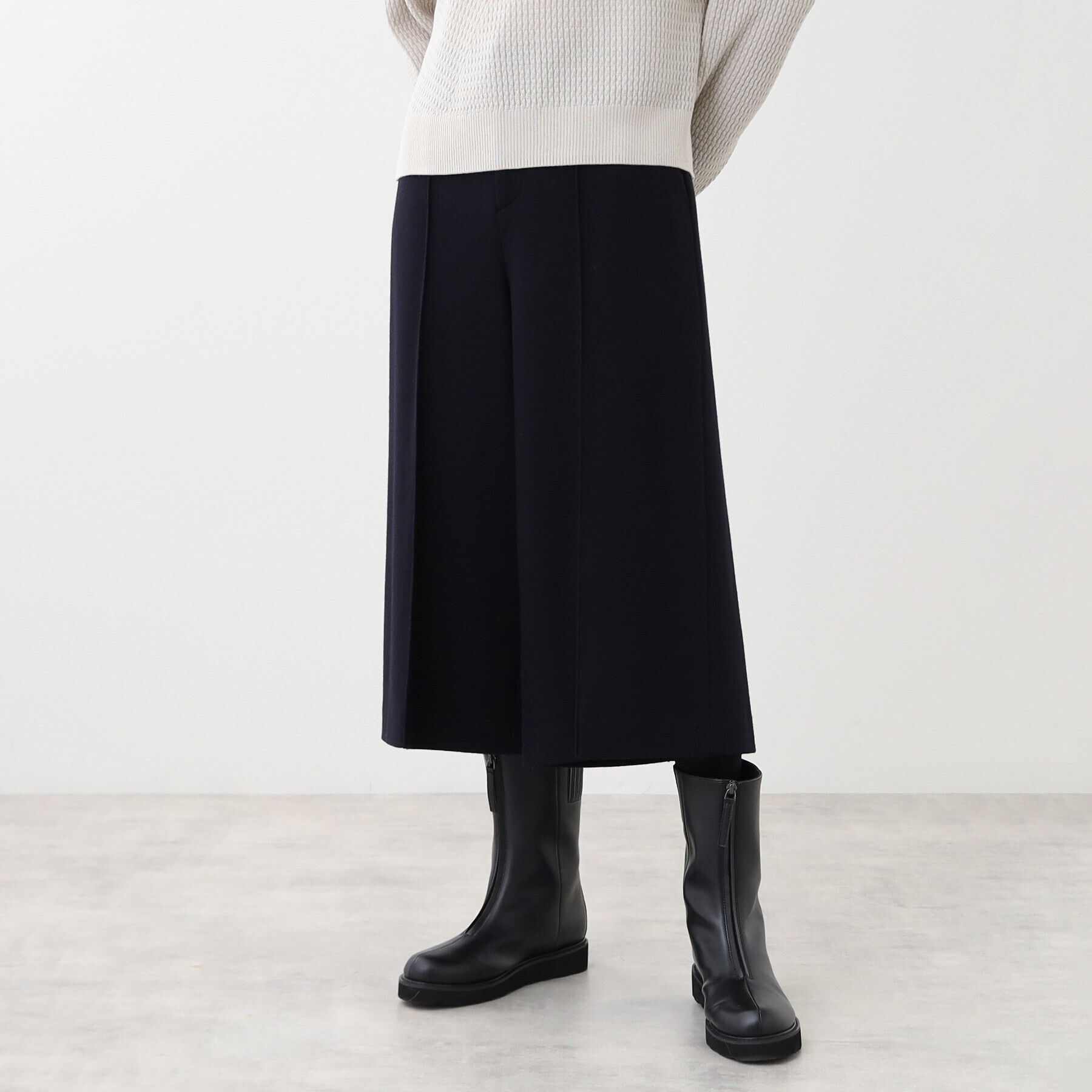 Reflect「ウールスカーチョパンツ」|その他|ネイビー(094)