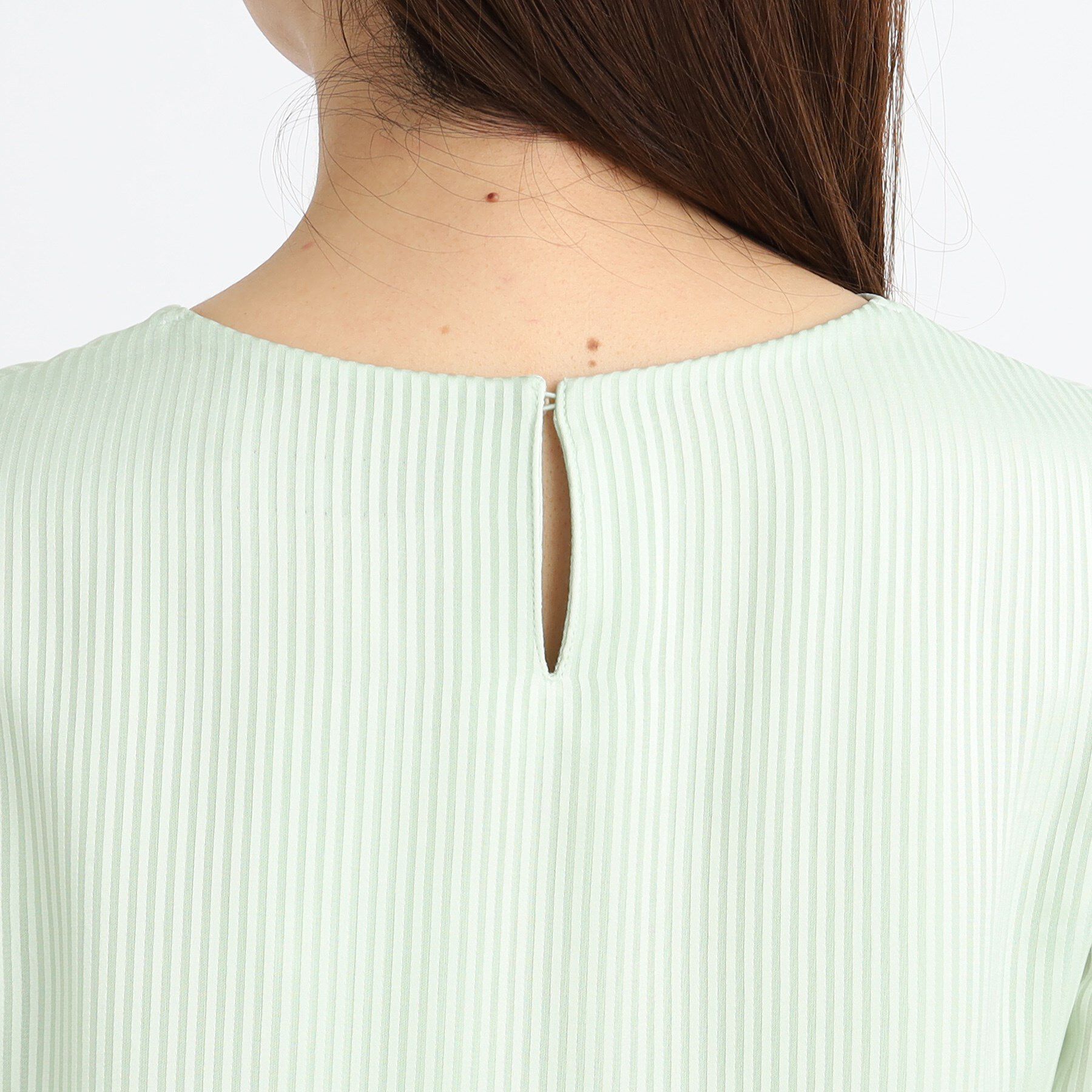 Reflect「【手洗い可】シアーシャドーストライプブラウス」|シャツ・ブラウス|