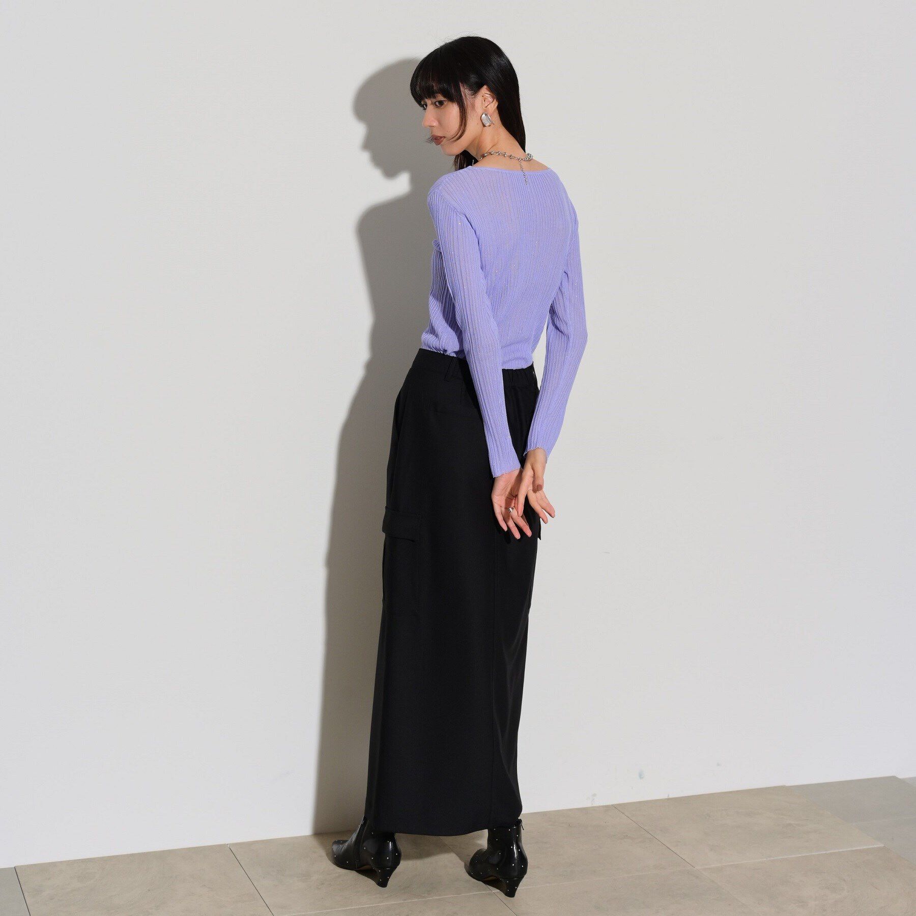 GALLEST「シアースパンコールニット」|ニット・セーター|