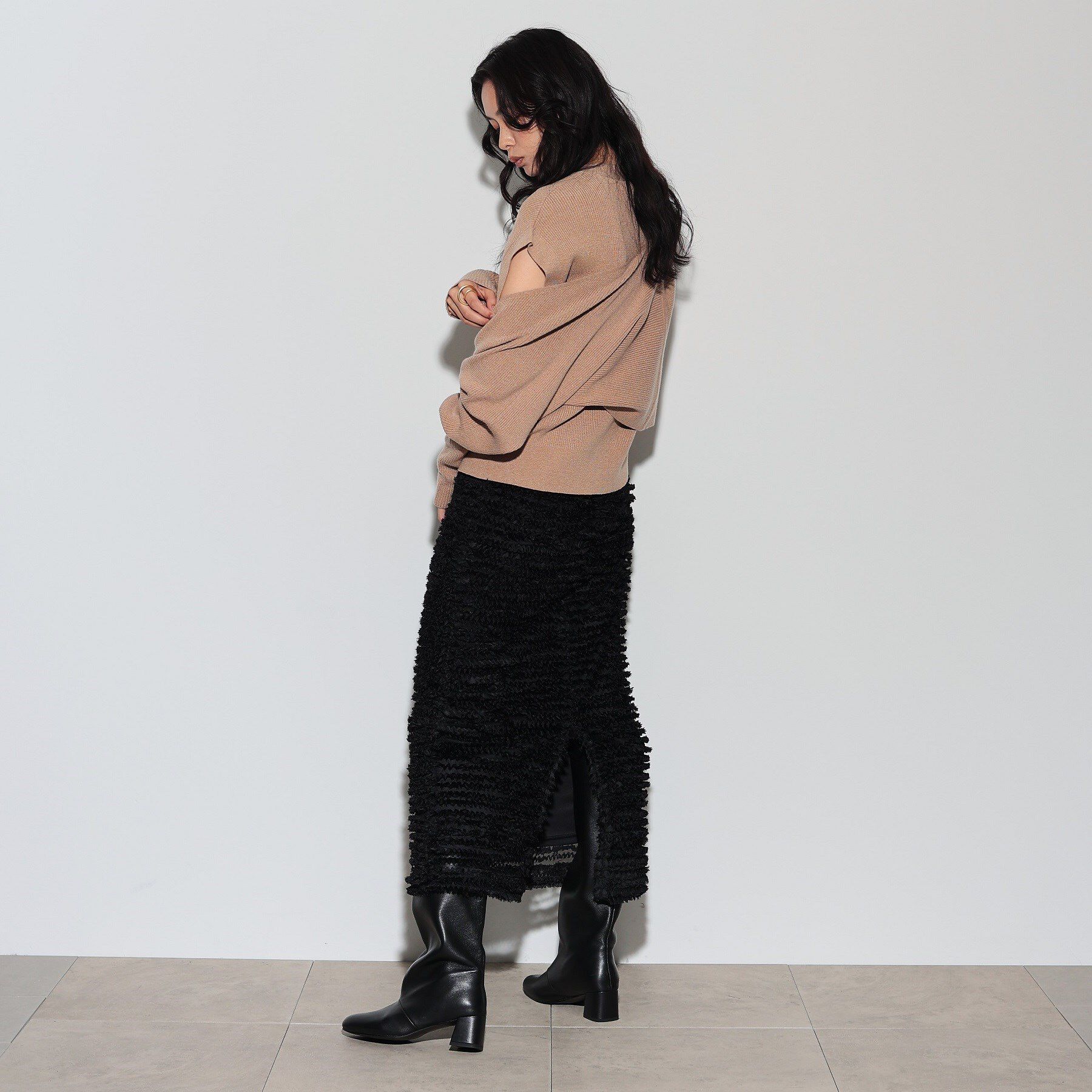 GALLEST「チュールシフォンナロースカート」|スカート|