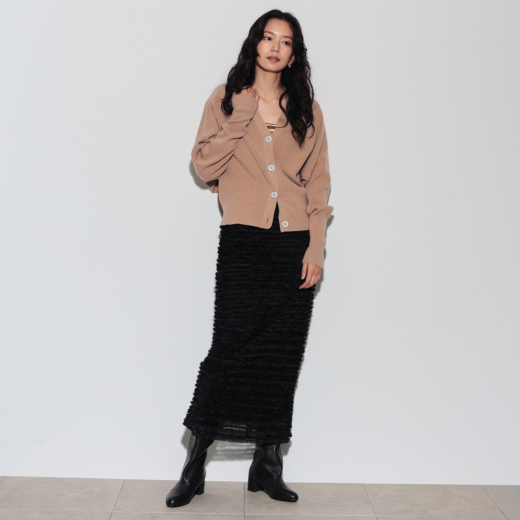 GALLEST「チュールシフォンナロースカート」|スカート|