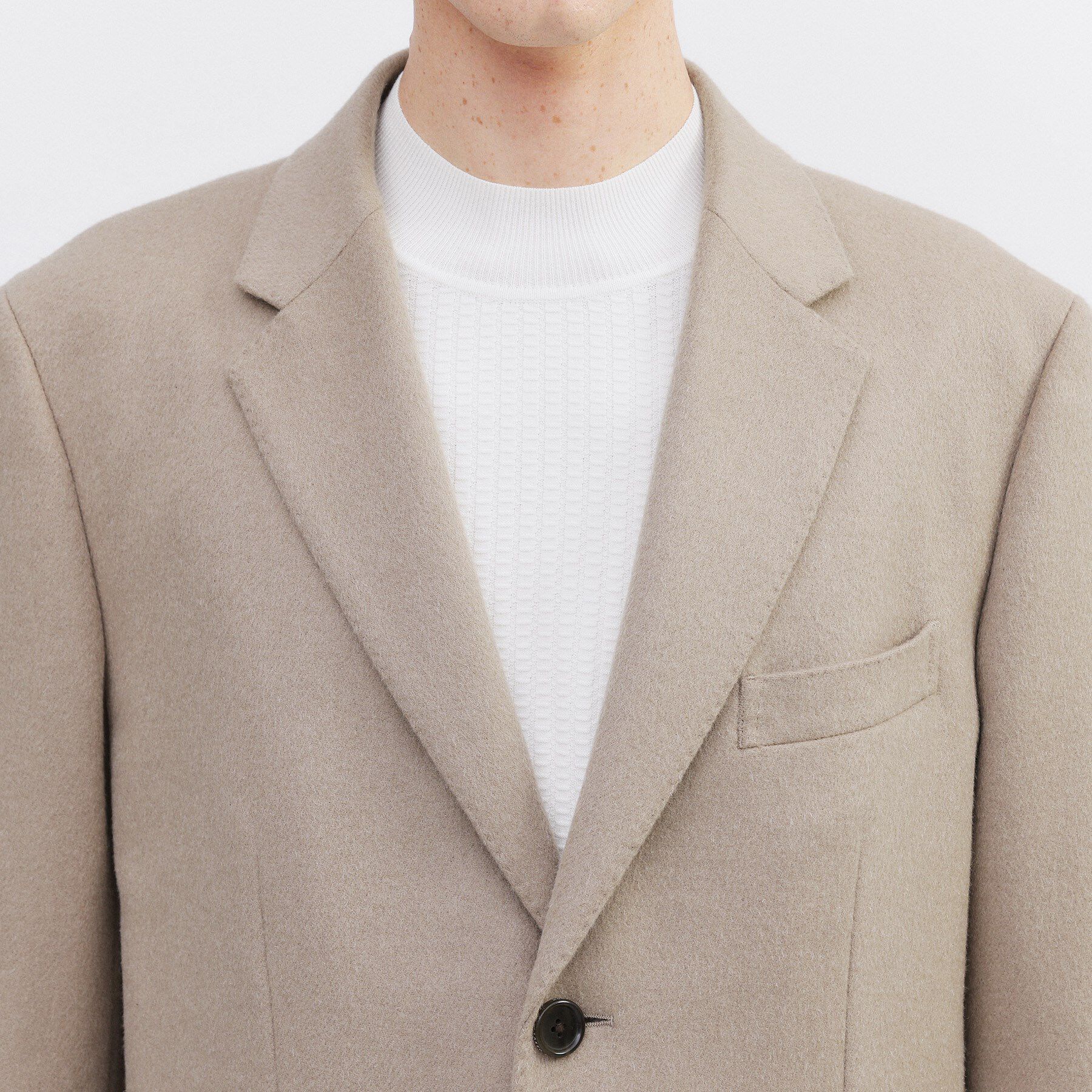 TAKEO KIKUCHI「カシミヤブレンド ビーバー調チェスターコート」|その他|