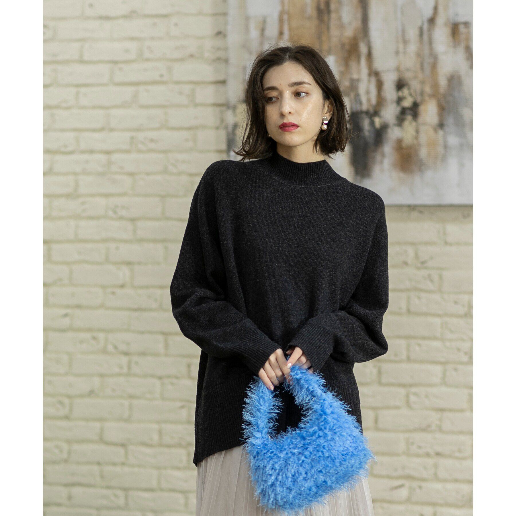 OPAQUE.CLIP「【2WAY】フリンジワンハンドルバッグ」|ハンドバッグ|