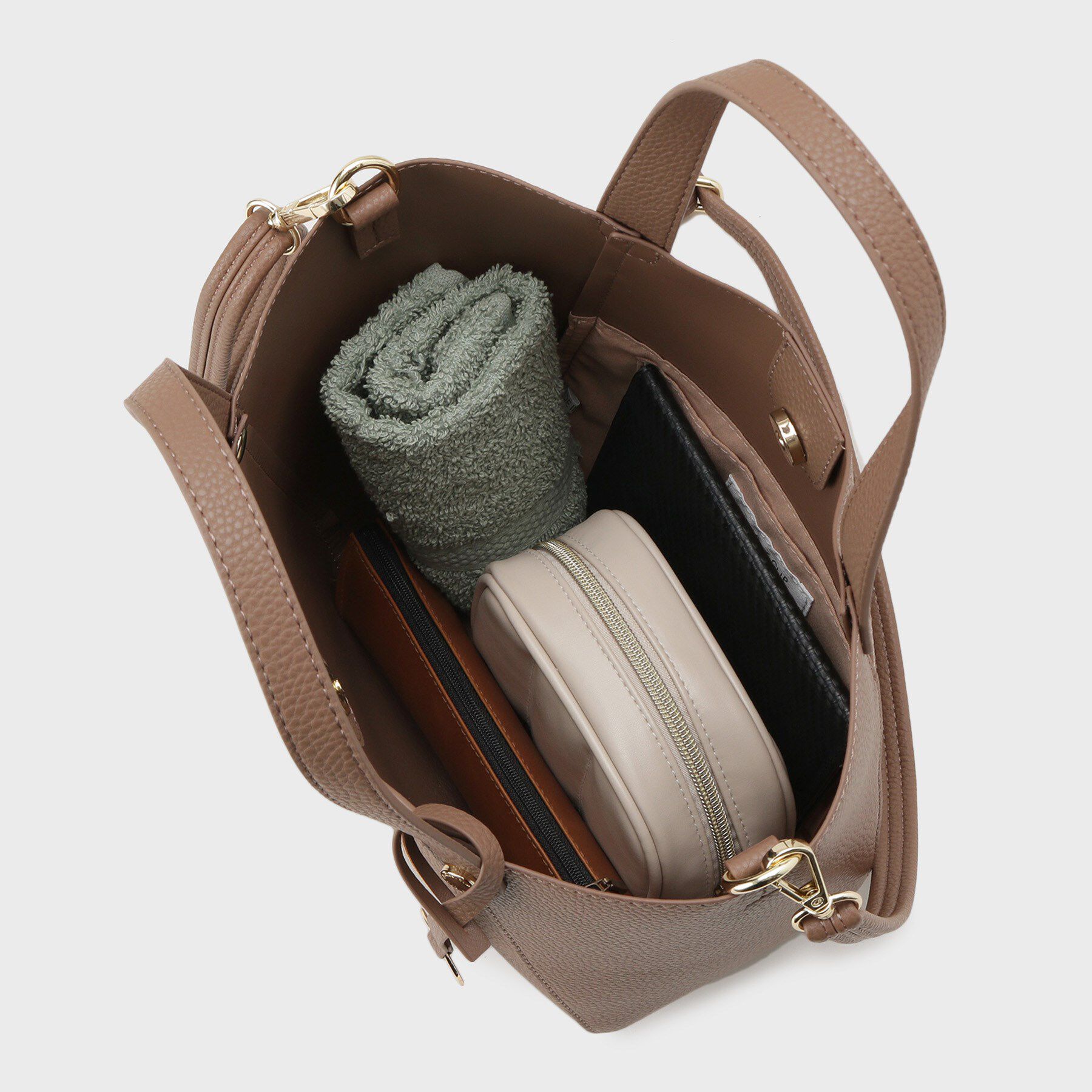 OPAQUE.CLIP「【軽量/2WAY】コインカシメシュリンクミドルトートバッグ」|トートバッグ|