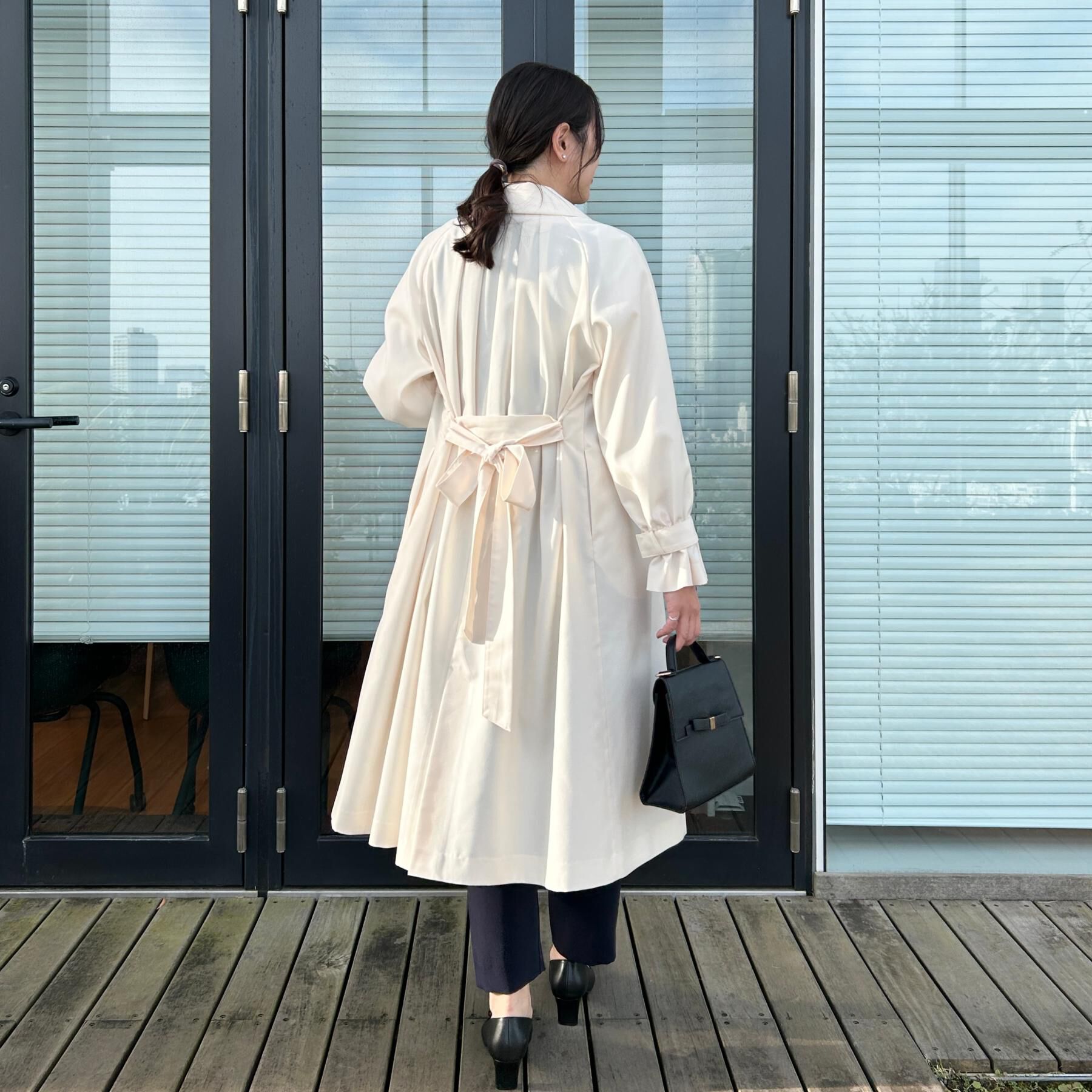 Couture broach「【撥水・ハレの日・通勤】ロングトレンチコート」|トレンチコート|