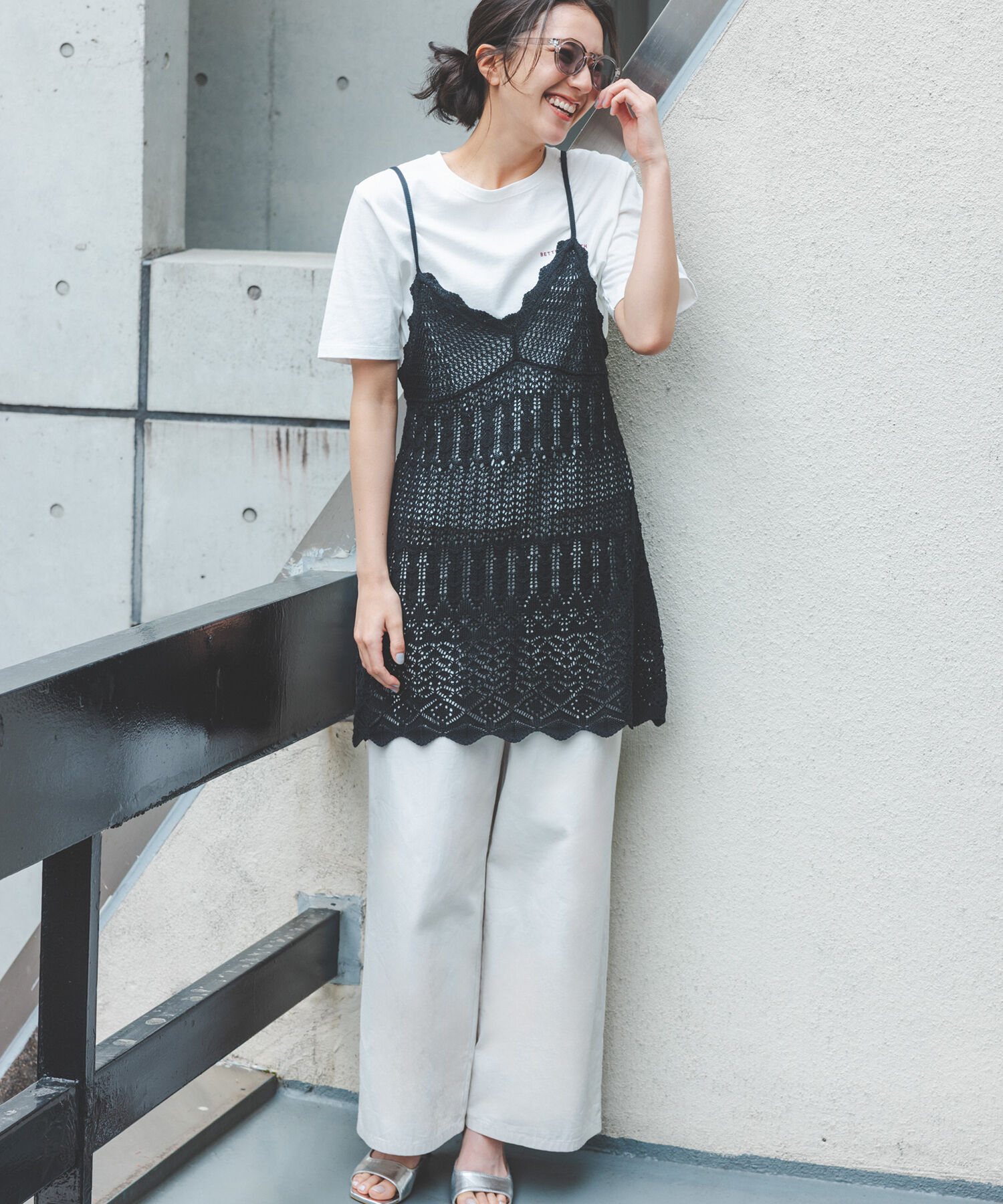  「ハートフレームロゴプリントTシャツ」|Tシャツ・カットソー|