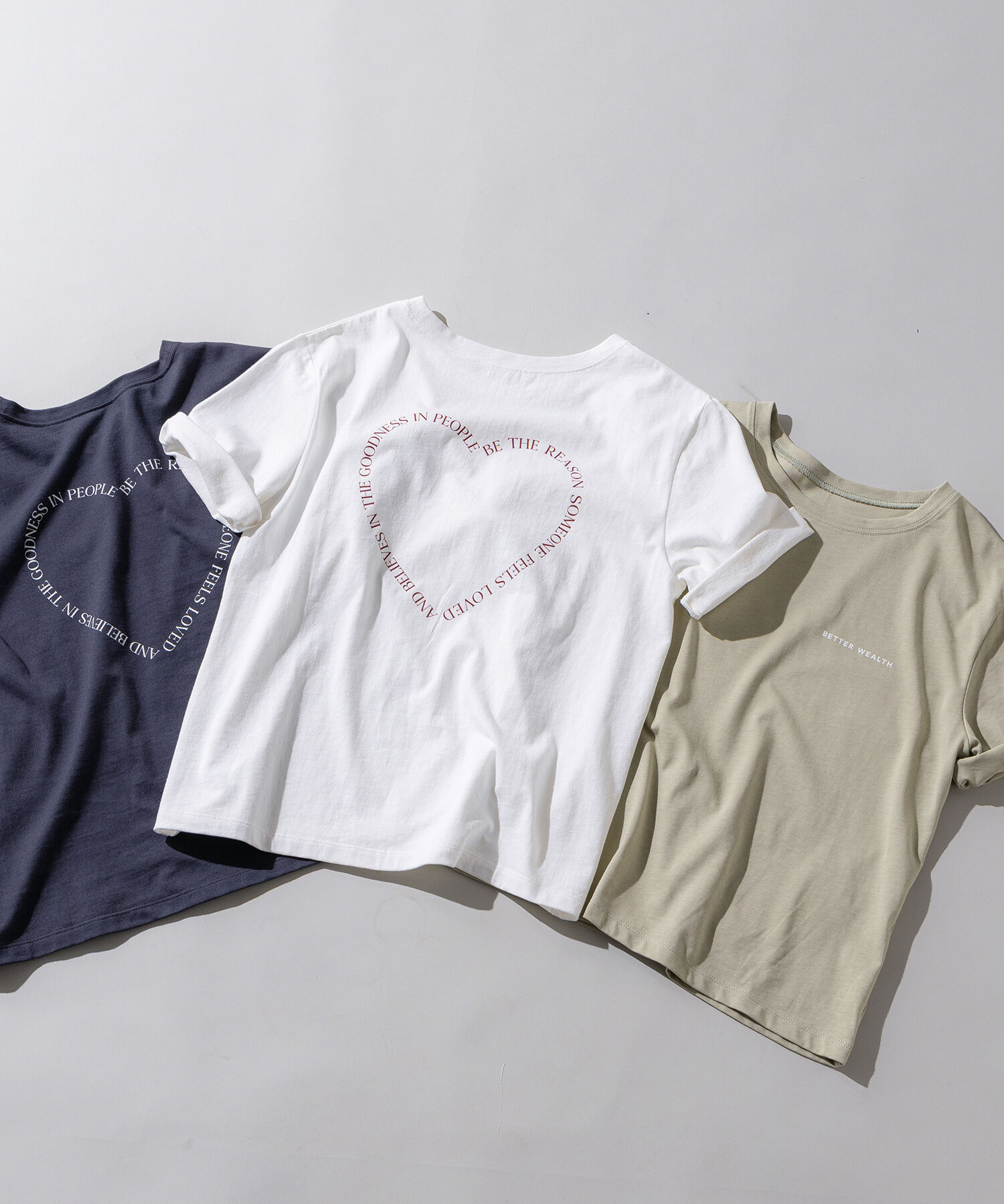  「ハートフレームロゴプリントTシャツ」|Tシャツ・カットソー|