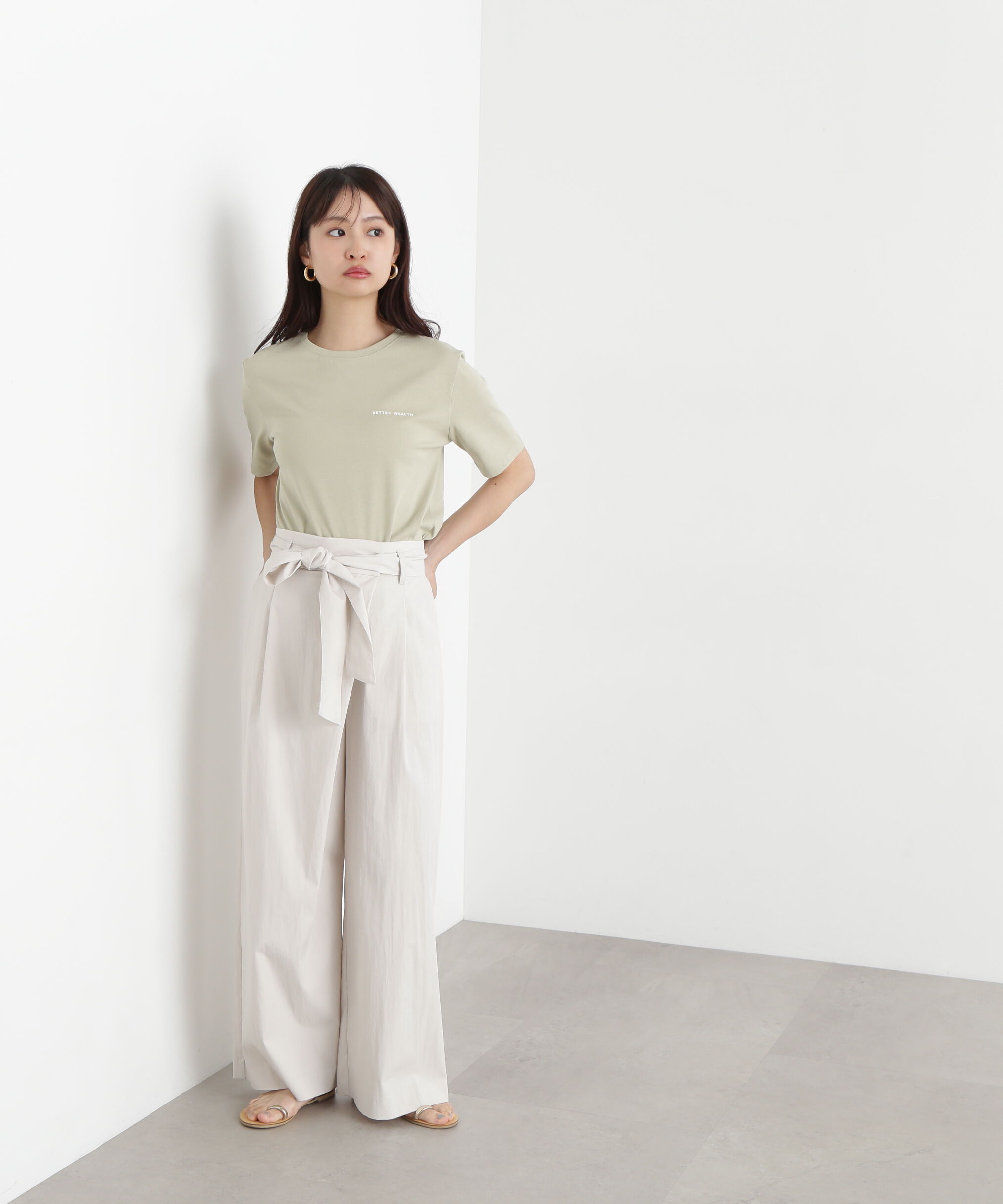  「ハートフレームロゴプリントTシャツ」|Tシャツ・カットソー|