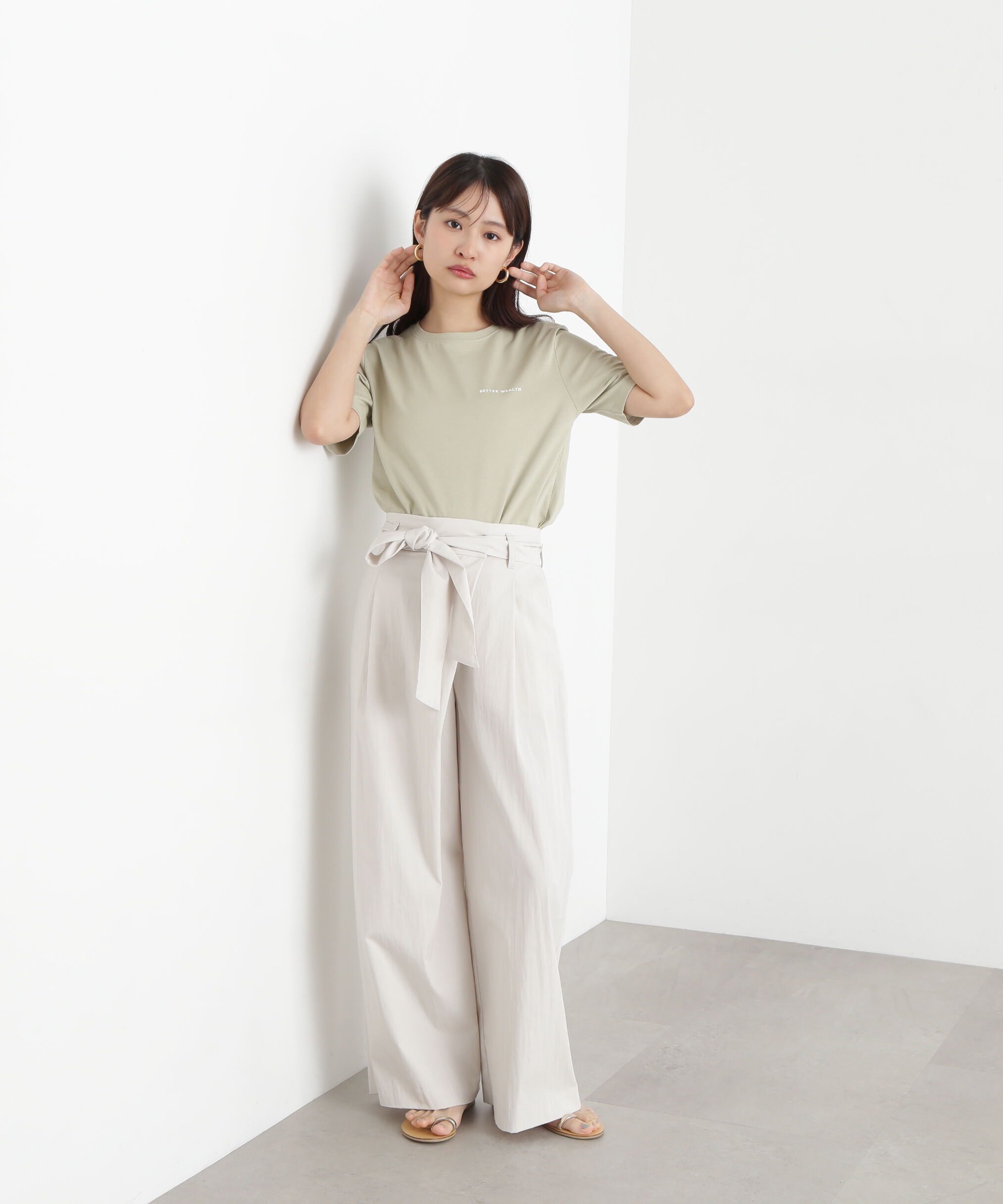  「ハートフレームロゴプリントTシャツ」|Tシャツ・カットソー|