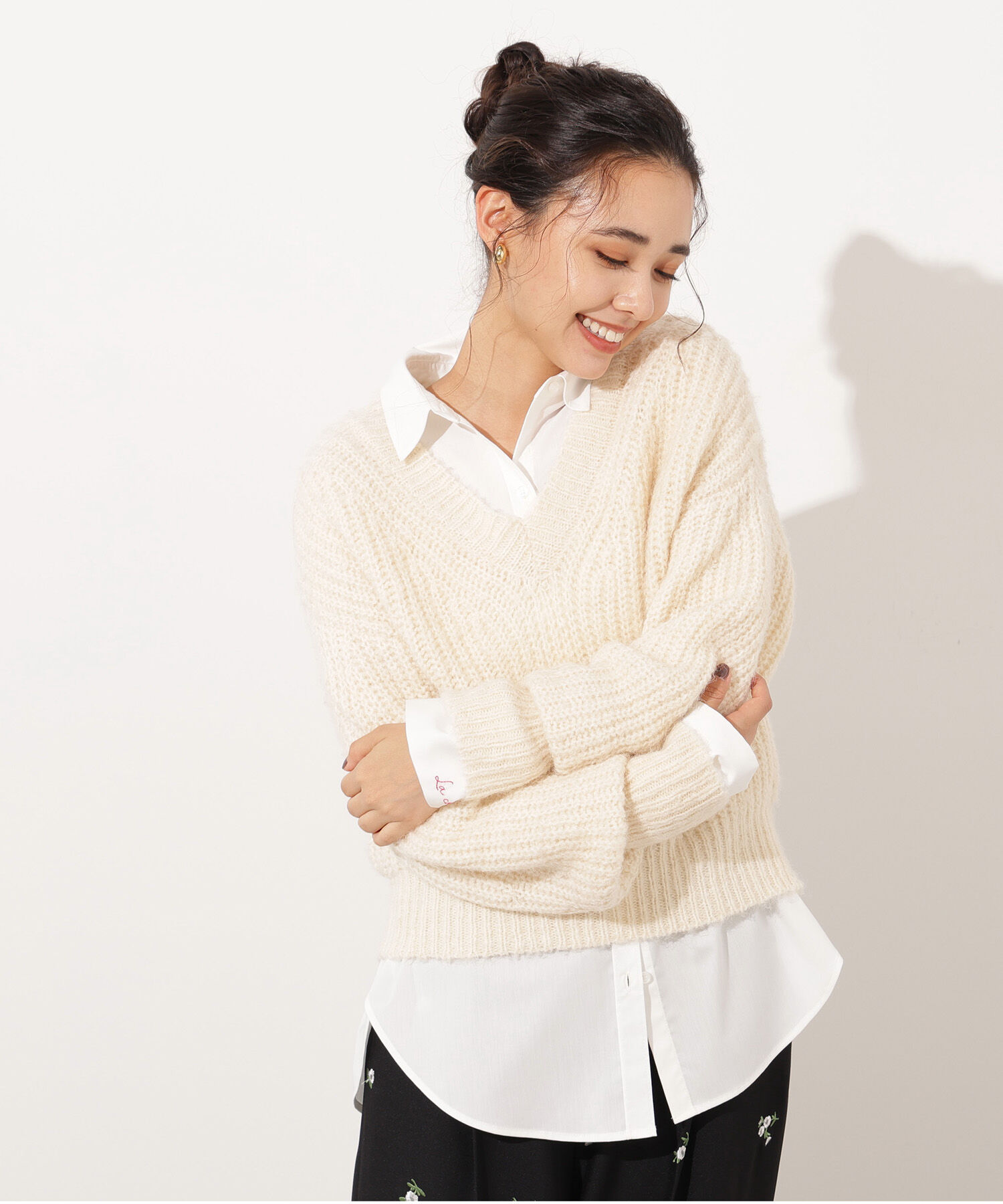  「Vネックオーバーニット」|ニット・セーター|