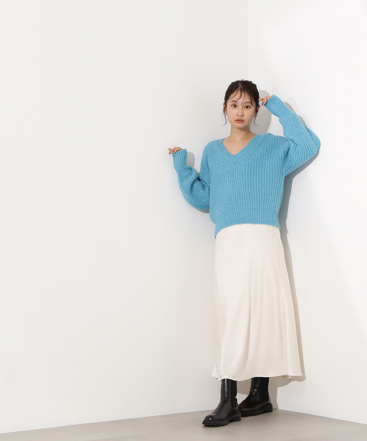  「Vネックオーバーニット」|ニット・セーター|