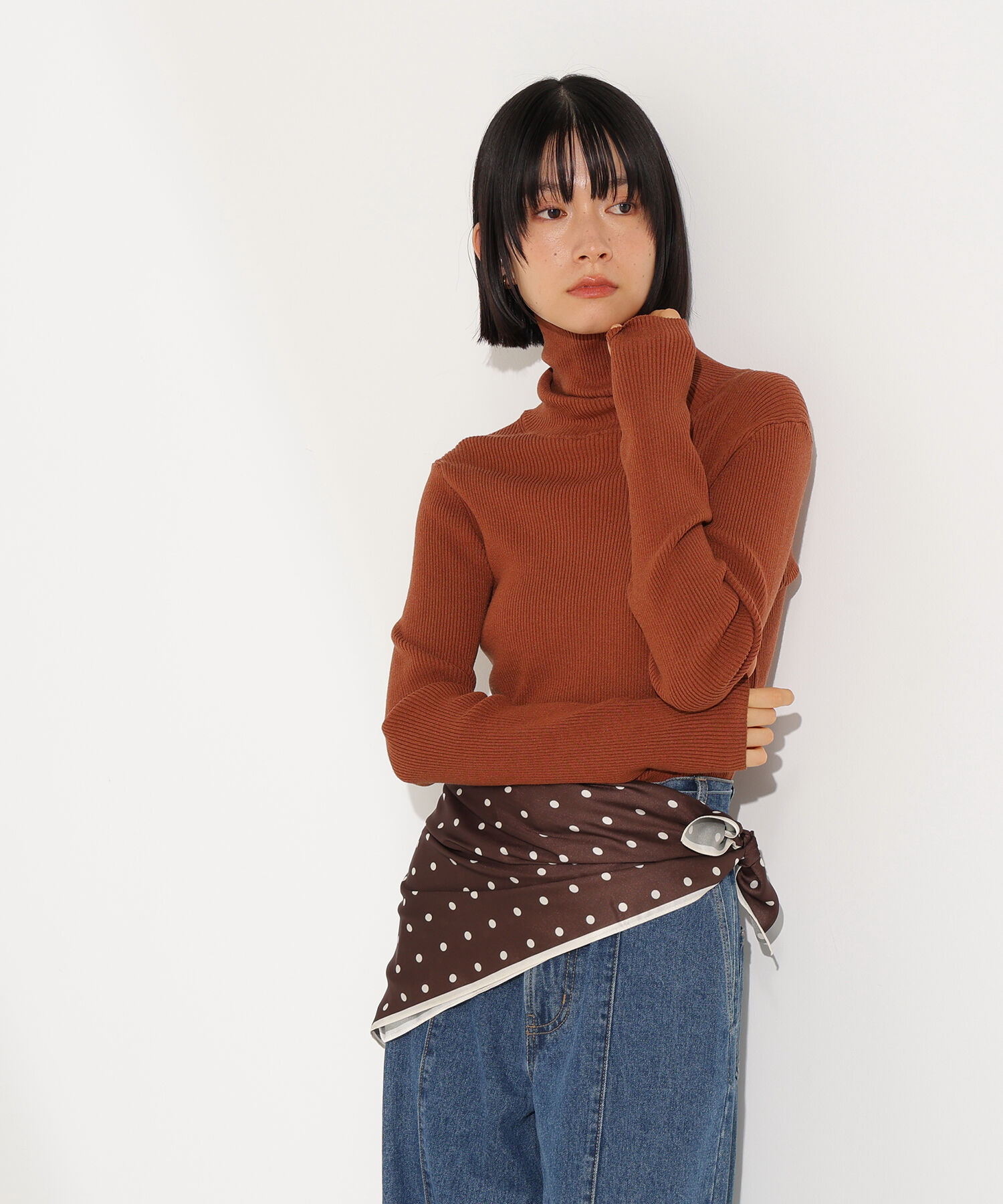  「ベーシックタートルネックニット」|ニット・セーター|