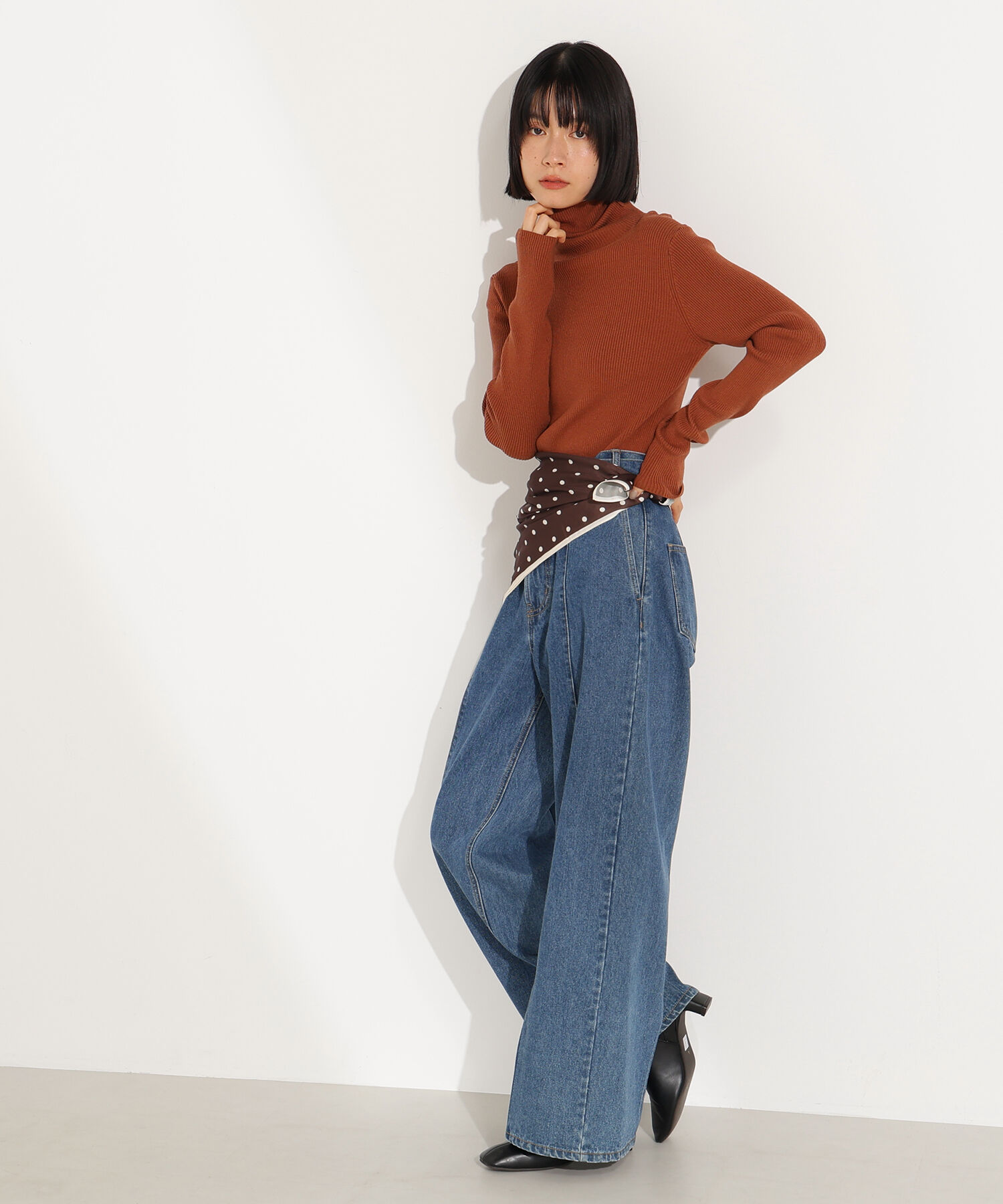  「ベーシックタートルネックニット」|ニット・セーター|