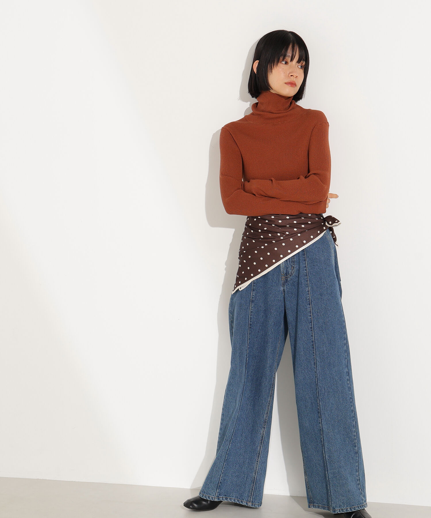  「ベーシックタートルネックニット」|ニット・セーター|