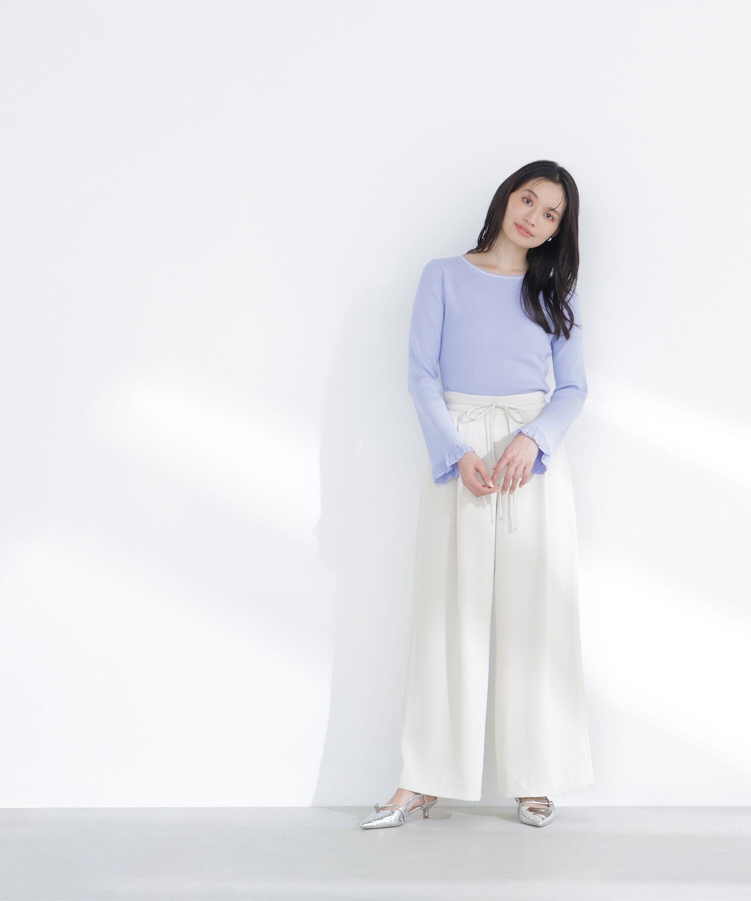  「ナローリボンイージーワイドパンツ」|その他|