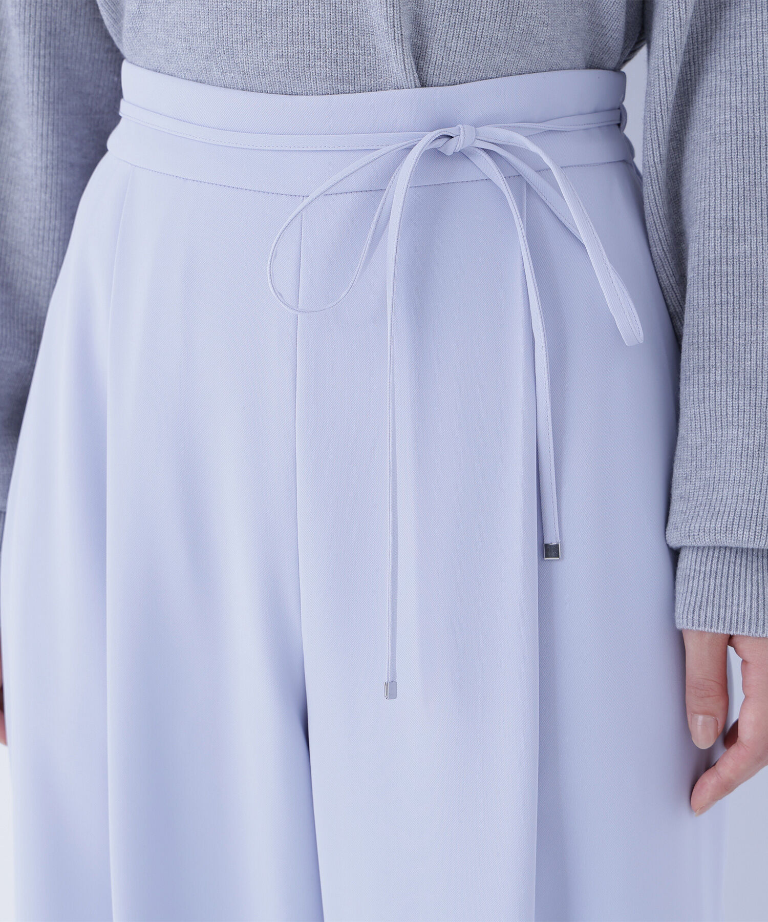  「ナローリボンイージーワイドパンツ」|その他|