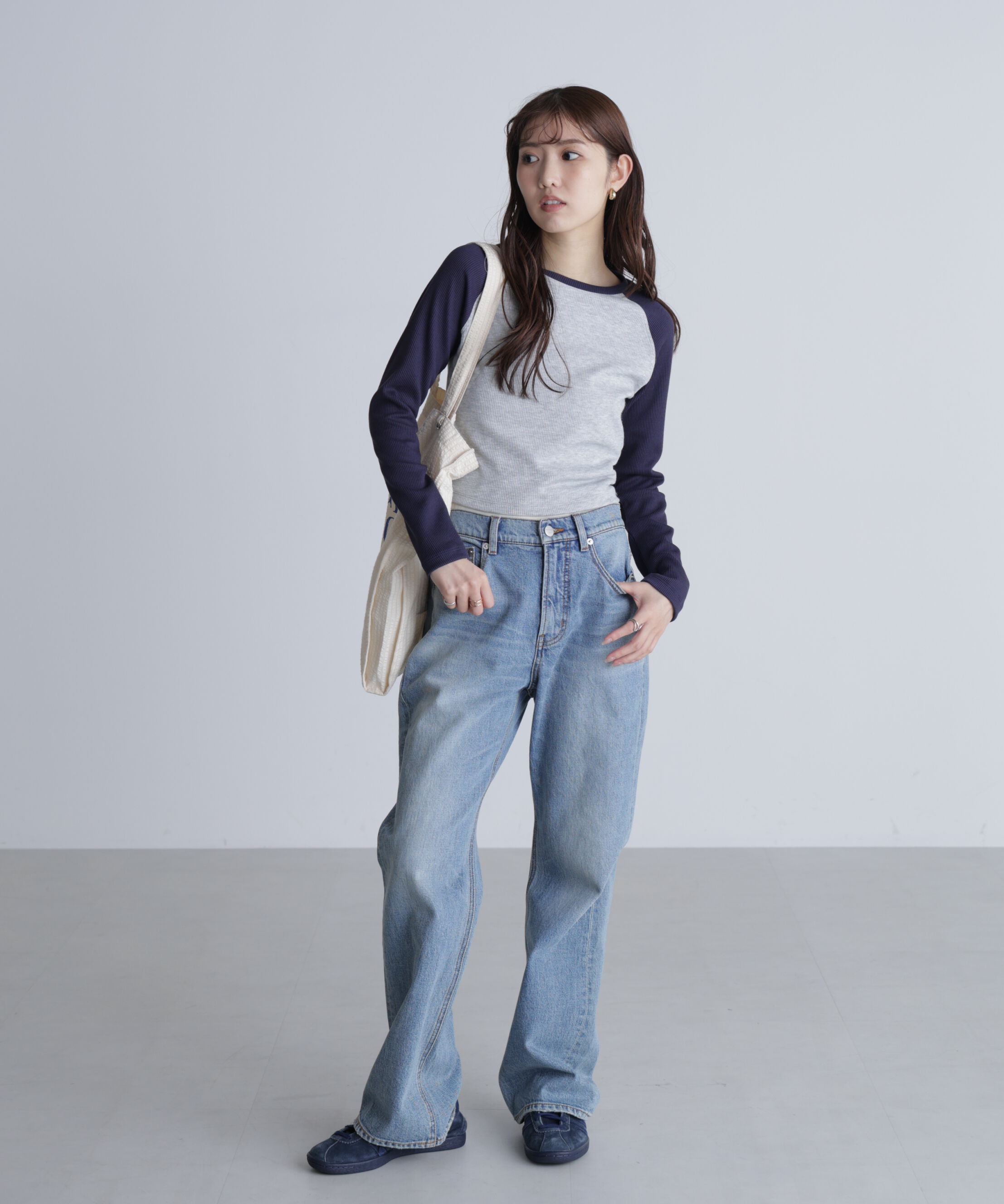  「ラグラン長袖カットソー」|Tシャツ・カットソー|