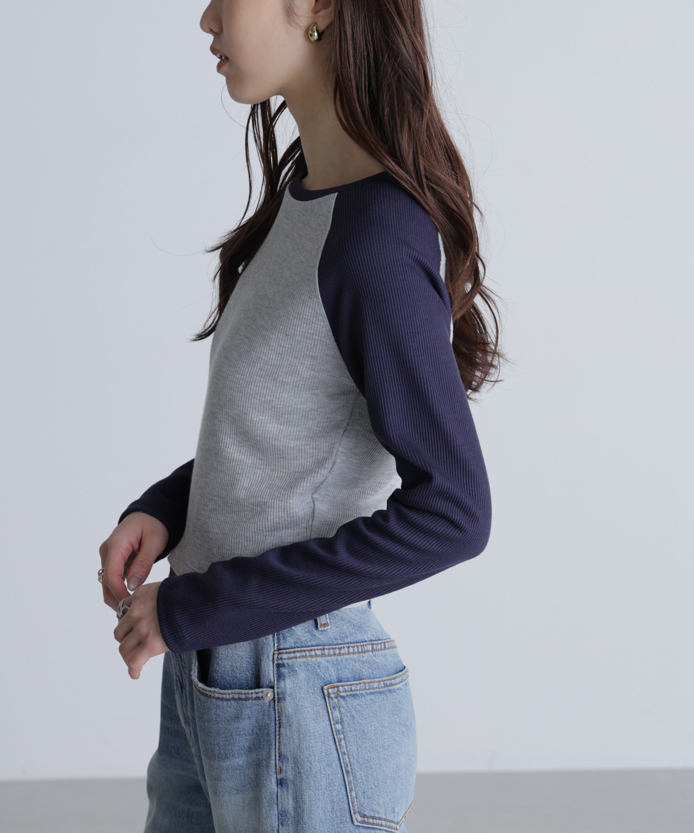  「ラグラン長袖カットソー」|Tシャツ・カットソー|