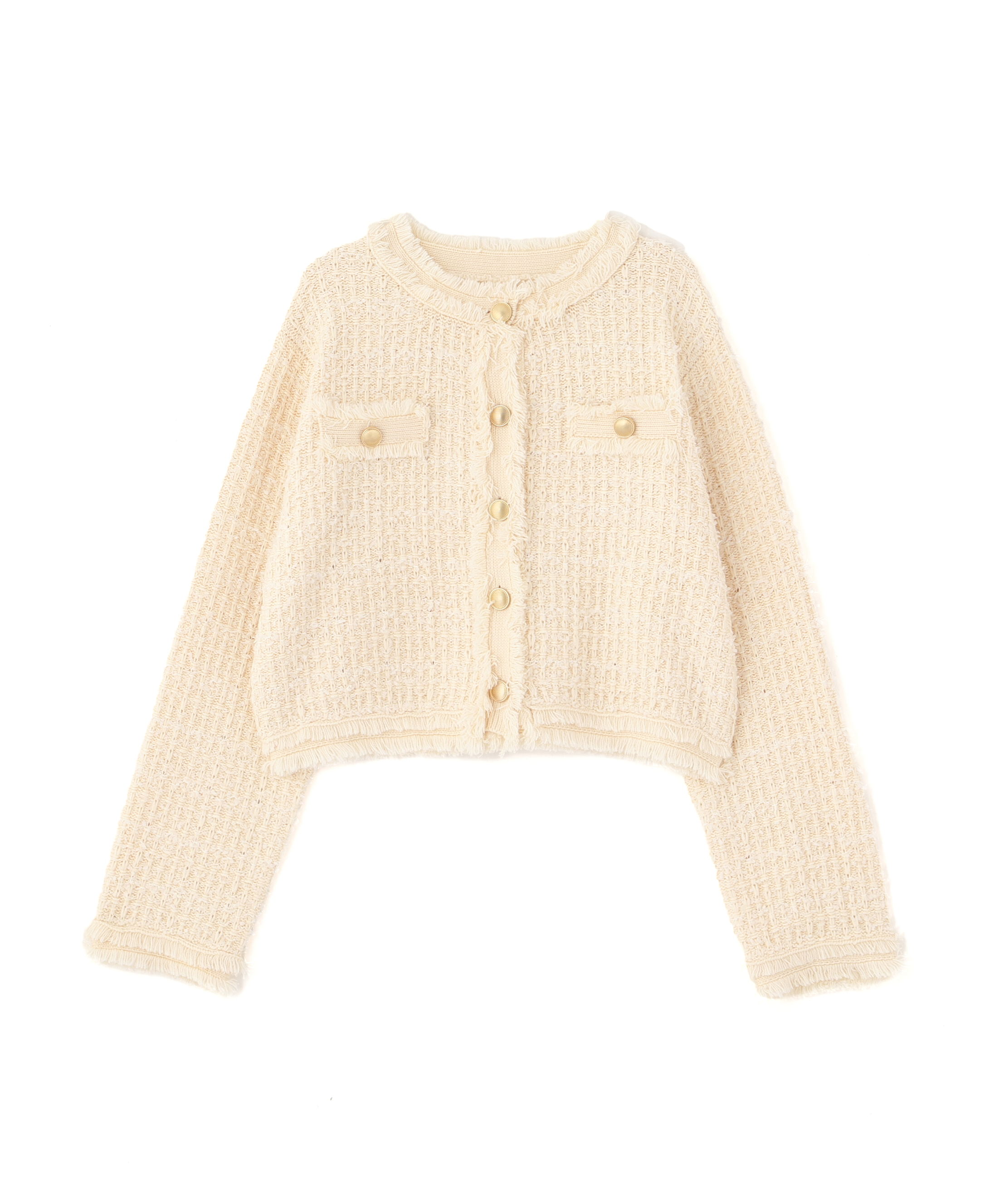  「ツィードニットカーディガン」|ニット・セーター|