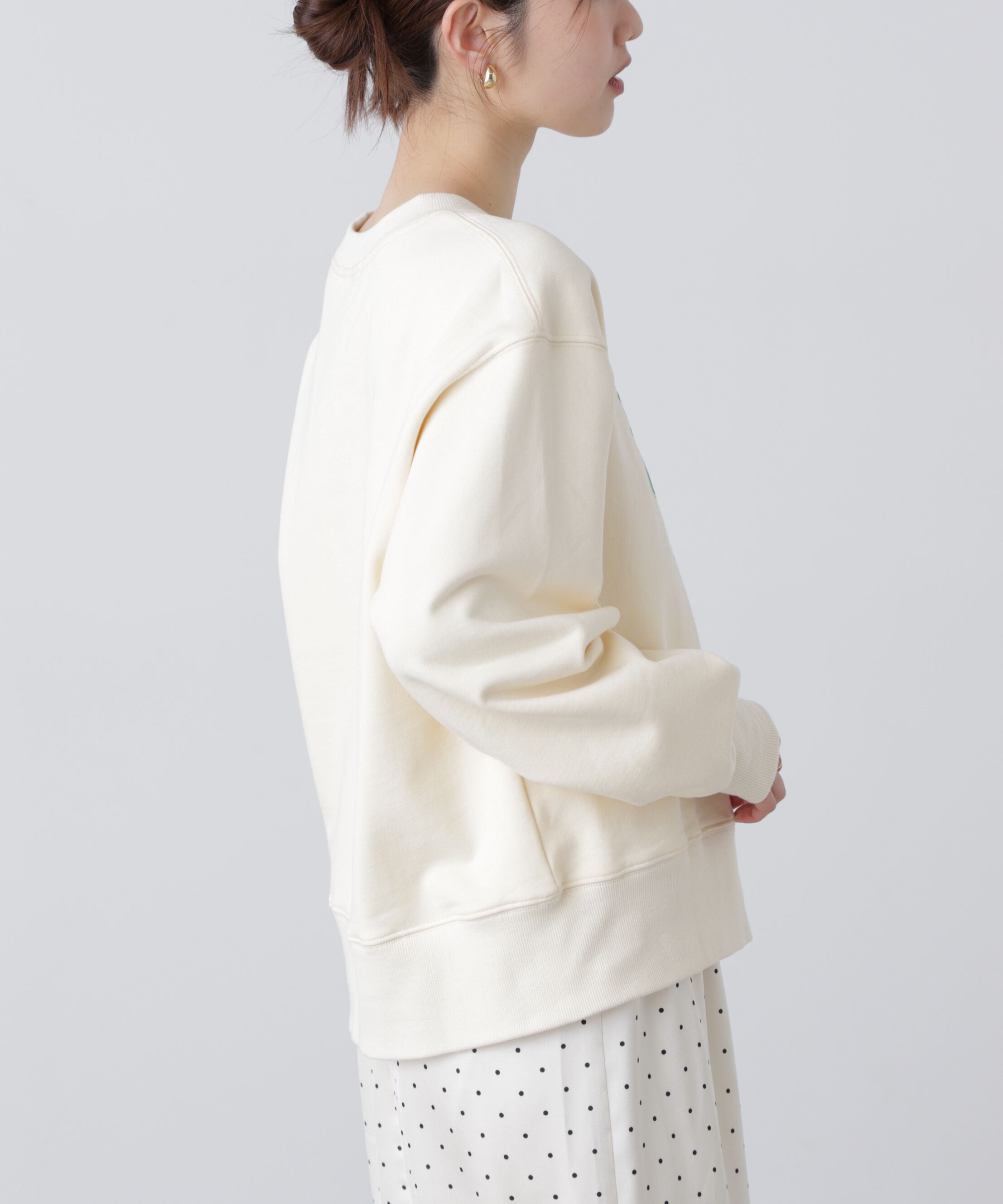  「フロッキーロゴ刺繍スウェット」|Tシャツ・カットソー|