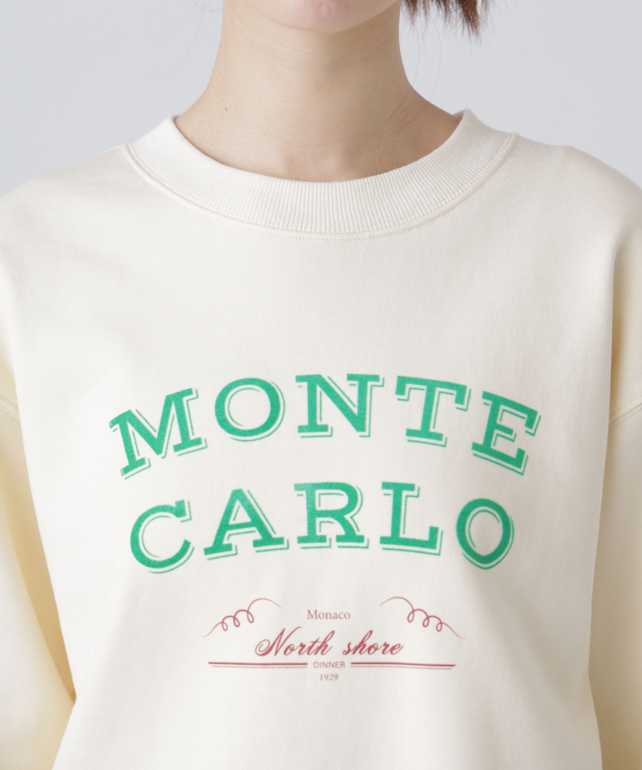  「フロッキーロゴ刺繍スウェット」|Tシャツ・カットソー|