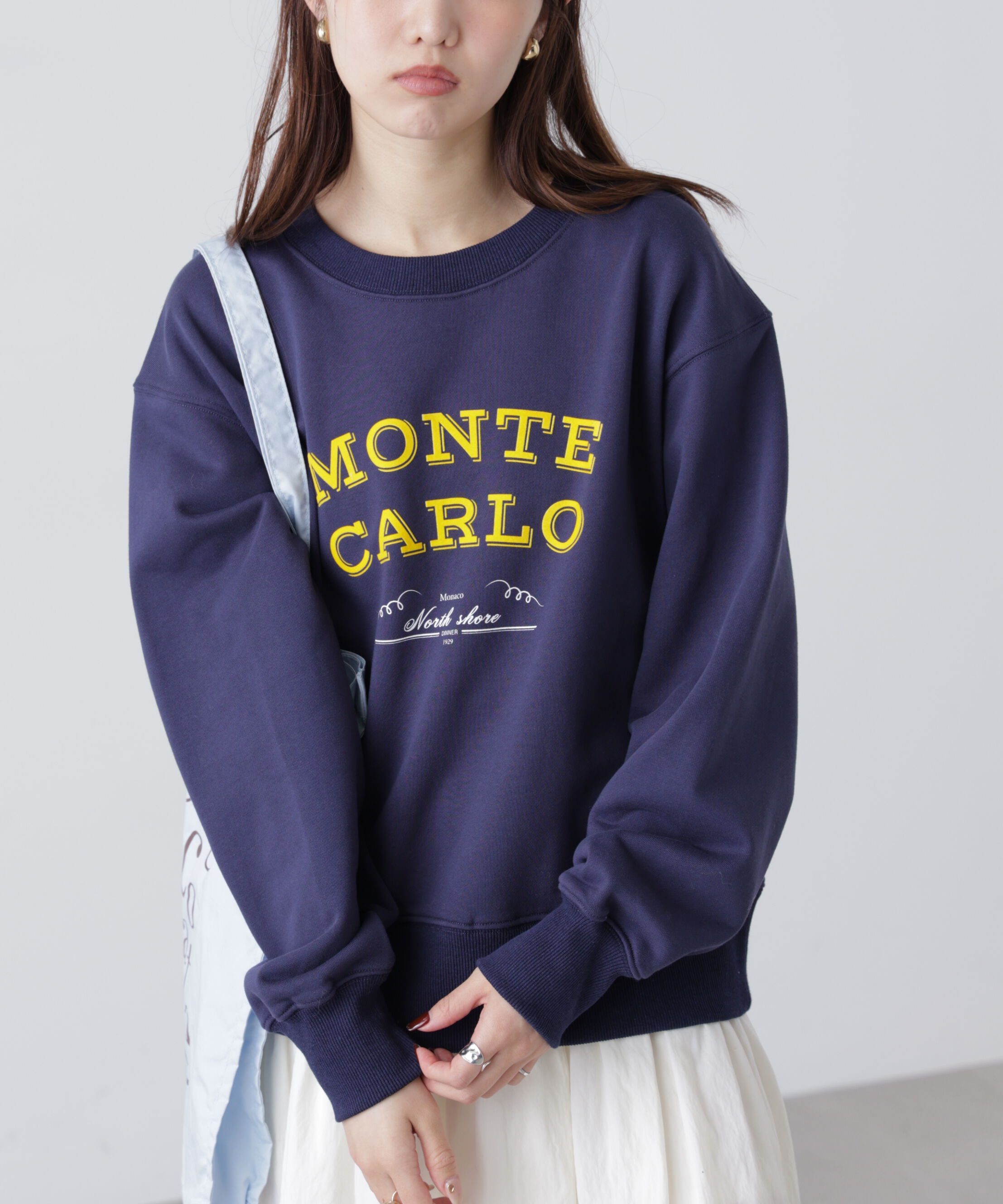  「フロッキーロゴ刺繍スウェット」|Tシャツ・カットソー|