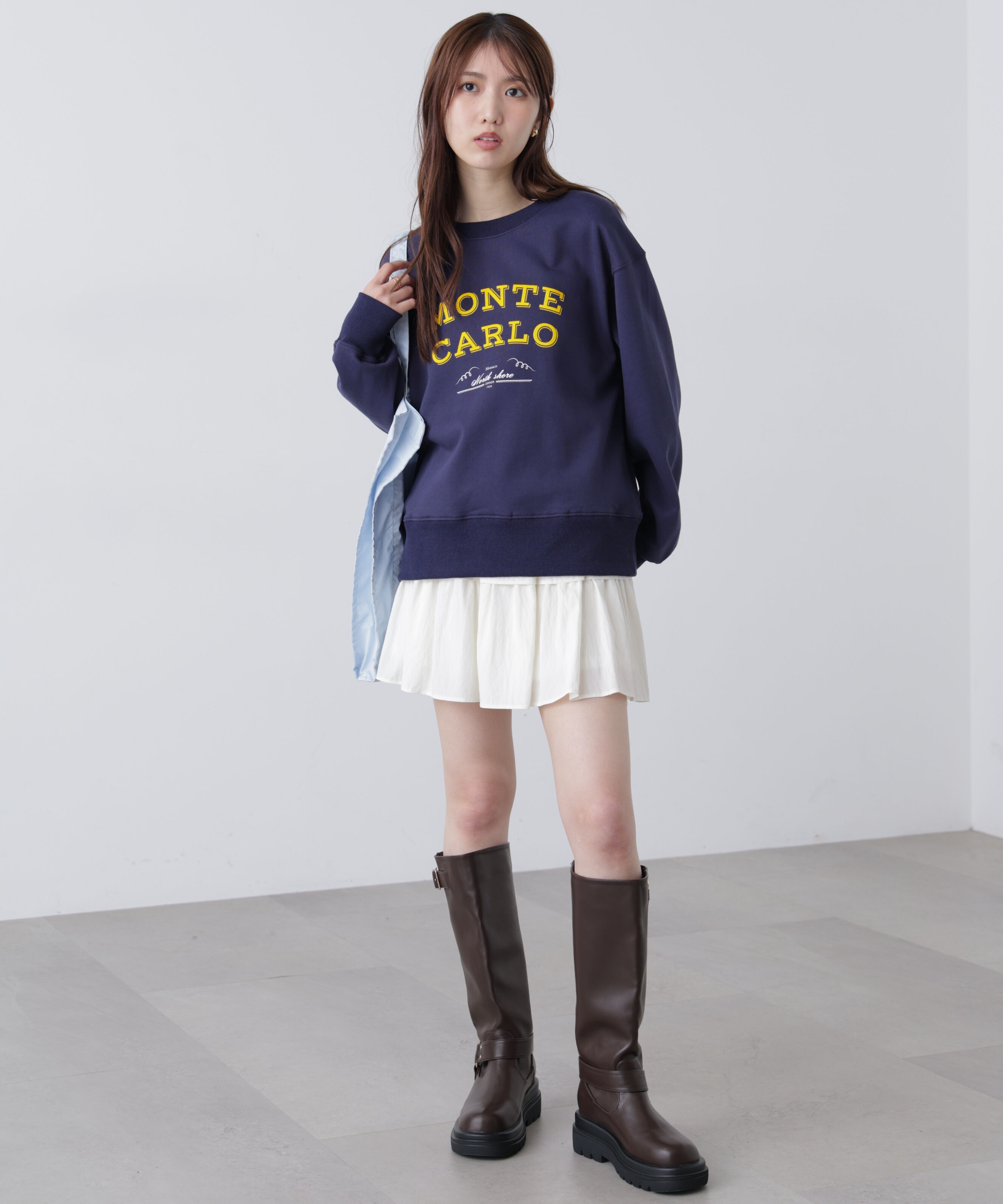  「フロッキーロゴ刺繍スウェット」|Tシャツ・カットソー|