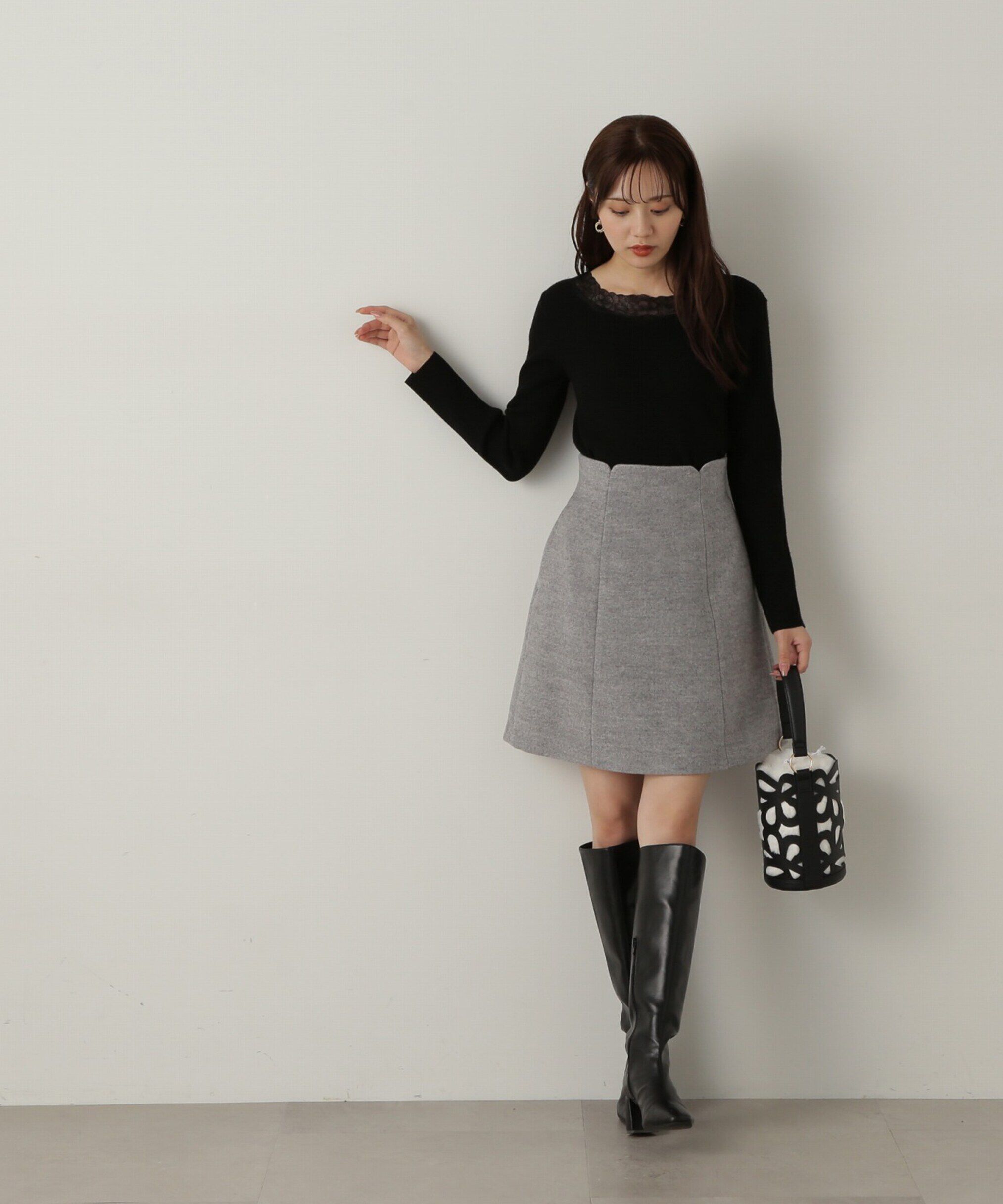 PROPORTION BODY DRESSING「ハイウエストミニスカート」|スカート|