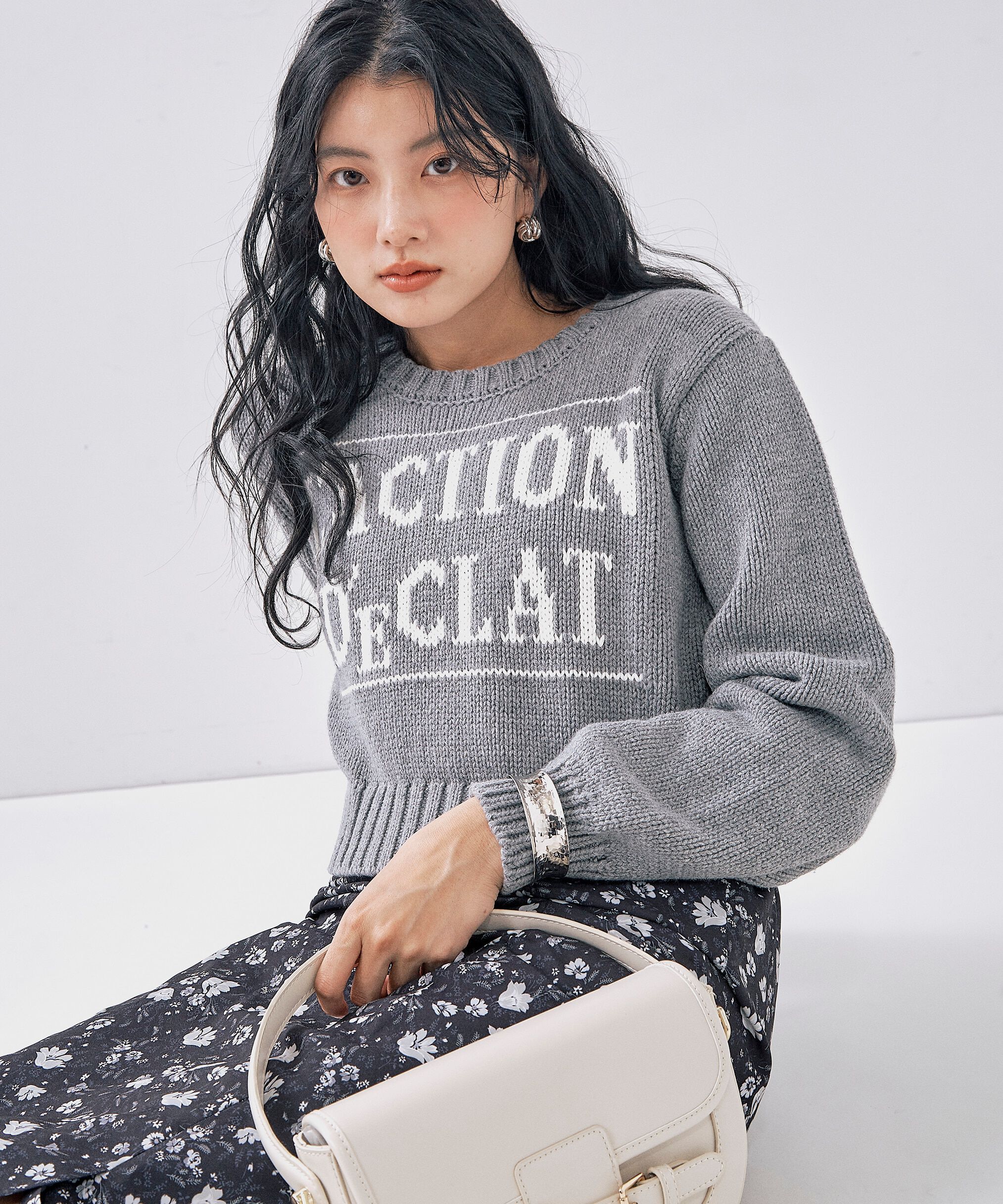 PROPORTION BODY DRESSING「カジュアルロゴニット」|ニット・セーター|