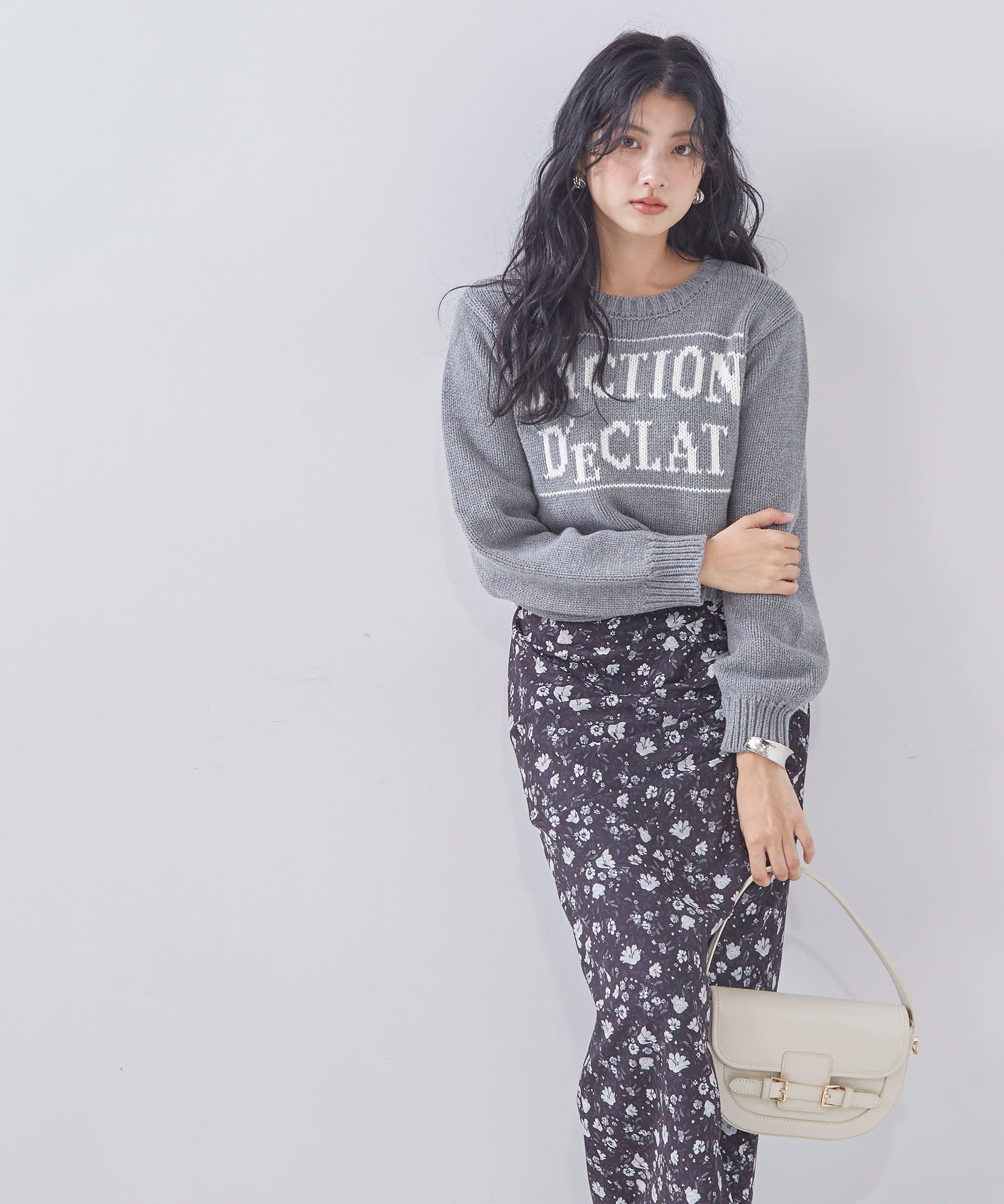 PROPORTION BODY DRESSING「カジュアルロゴニット」|ニット・セーター|