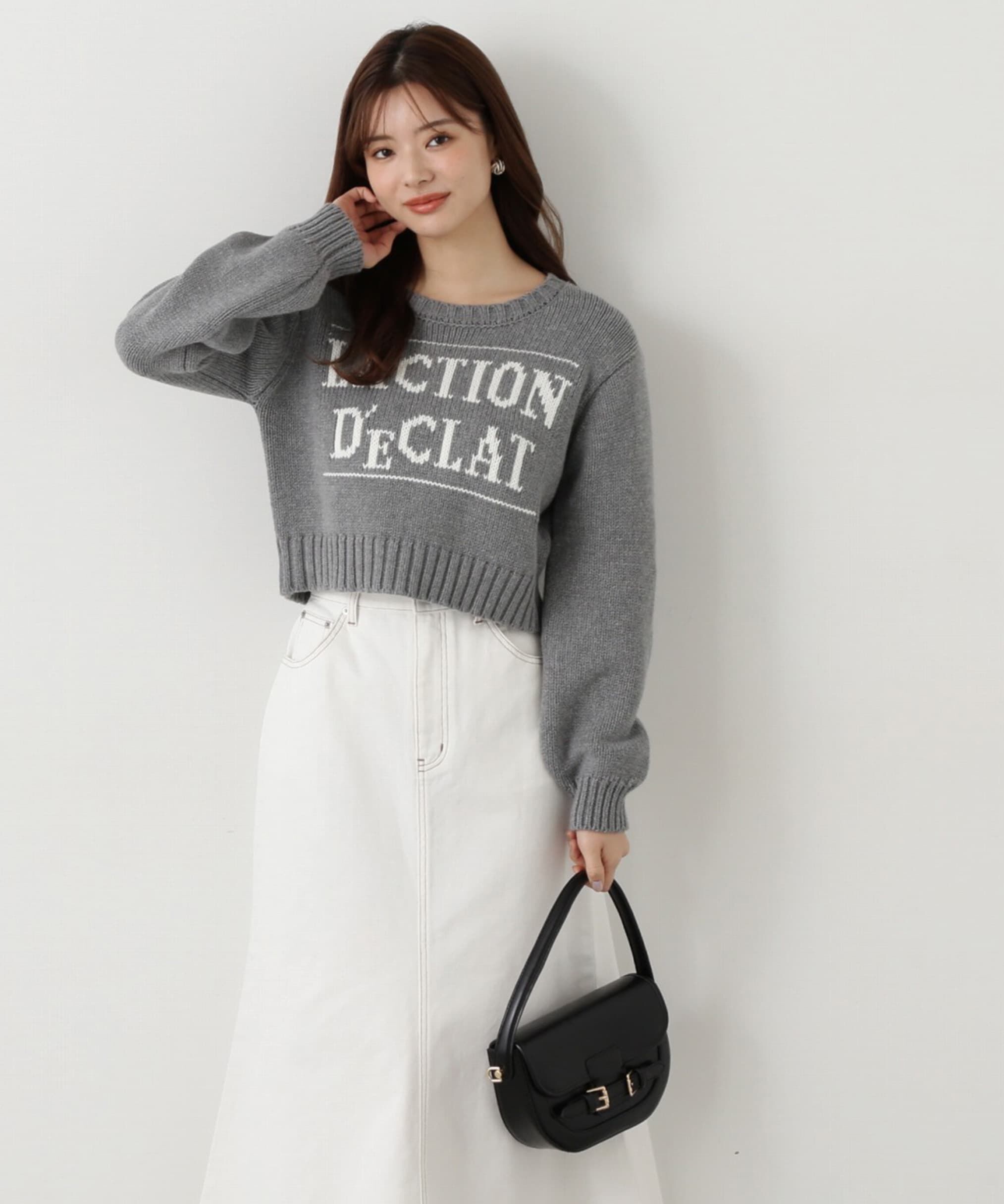 PROPORTION BODY DRESSING「カジュアルロゴニット」|ニット・セーター|