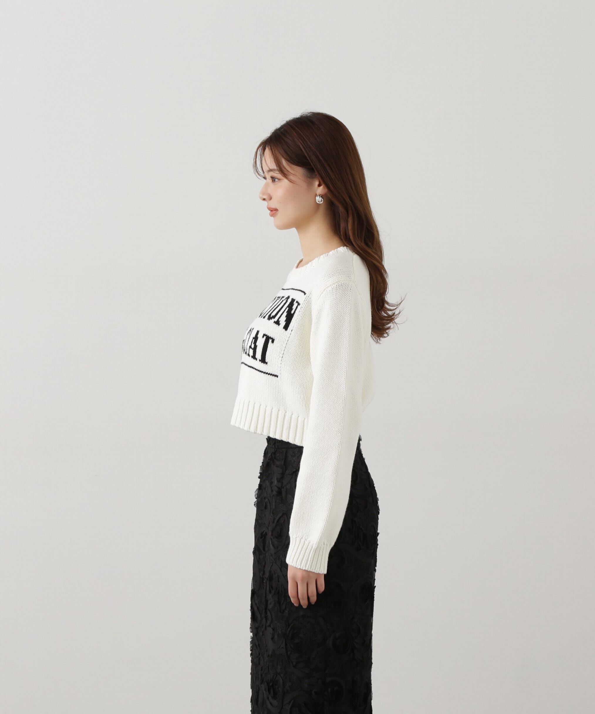 PROPORTION BODY DRESSING「カジュアルロゴニット」|ニット・セーター|