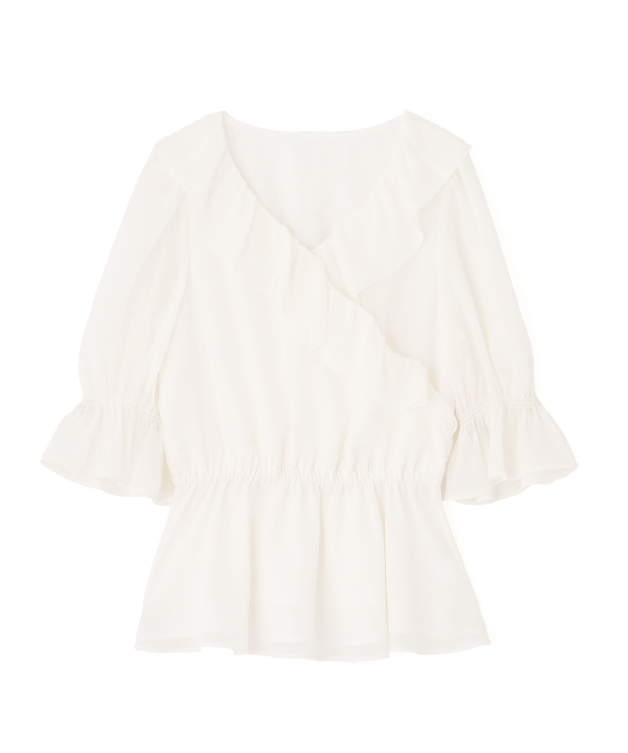 PROPORTION BODY DRESSING「ラッフルカシュクールブラウス」|シャツ・ブラウス|