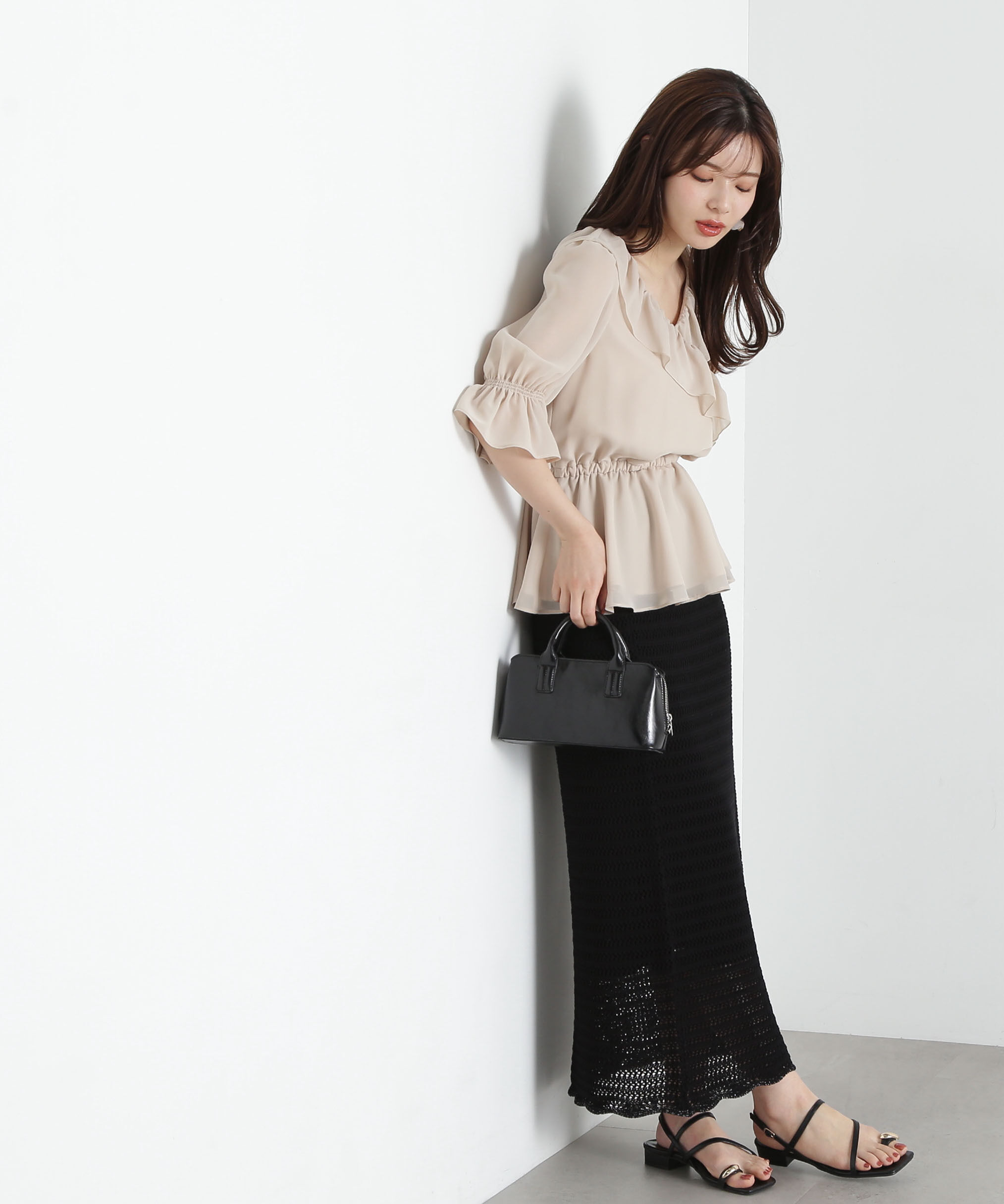 PROPORTION BODY DRESSING「ラッフルカシュクールブラウス」|シャツ・ブラウス|