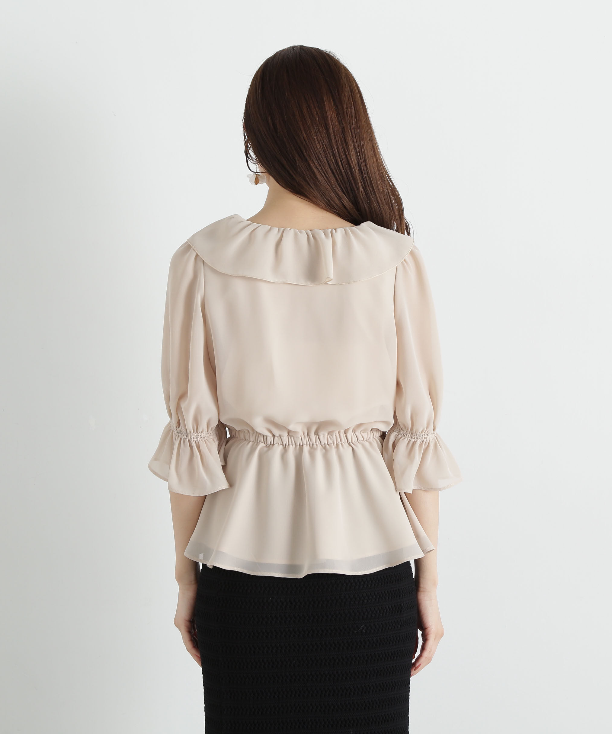 PROPORTION BODY DRESSING「ラッフルカシュクールブラウス」|シャツ・ブラウス|