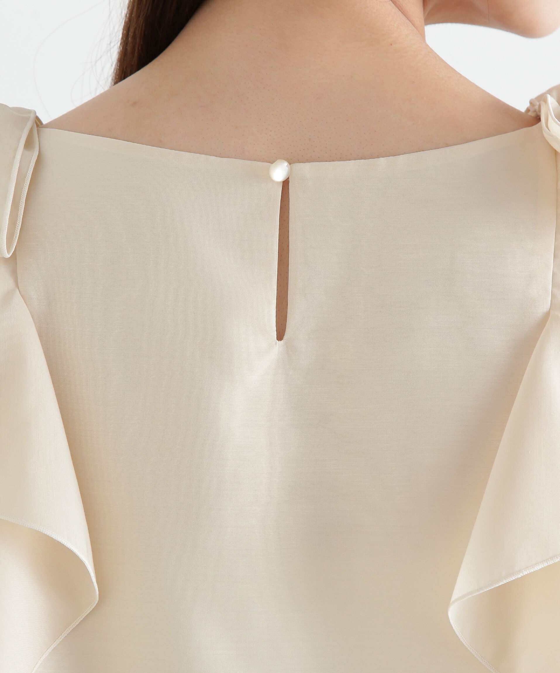 PROPORTION BODY DRESSING「リボンラッフルブラウス5分袖」|シャツ・ブラウス|