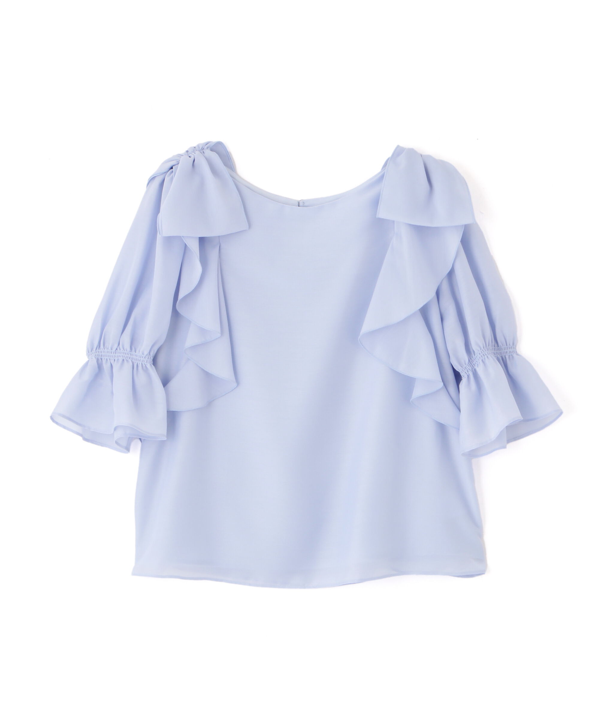 PROPORTION BODY DRESSING「リボンラッフルブラウス5分袖」|シャツ・ブラウス|