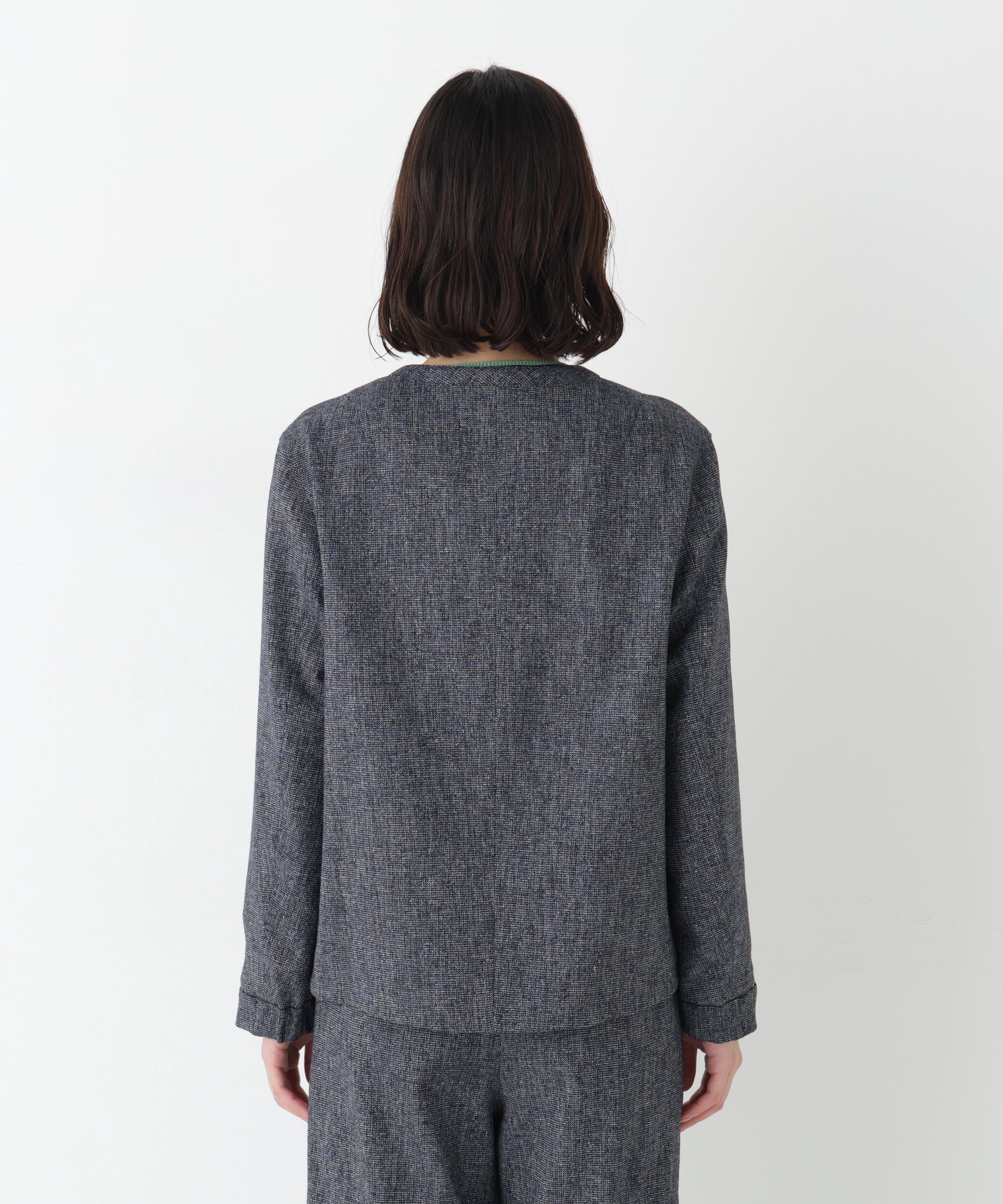  「◆リングツィードノーカラーブルゾン」|ブルゾン・スタジャン|