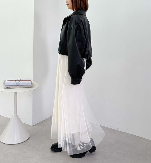 archives「２ｗａｙカラーフェイクレザーショートブルゾン」|その他|