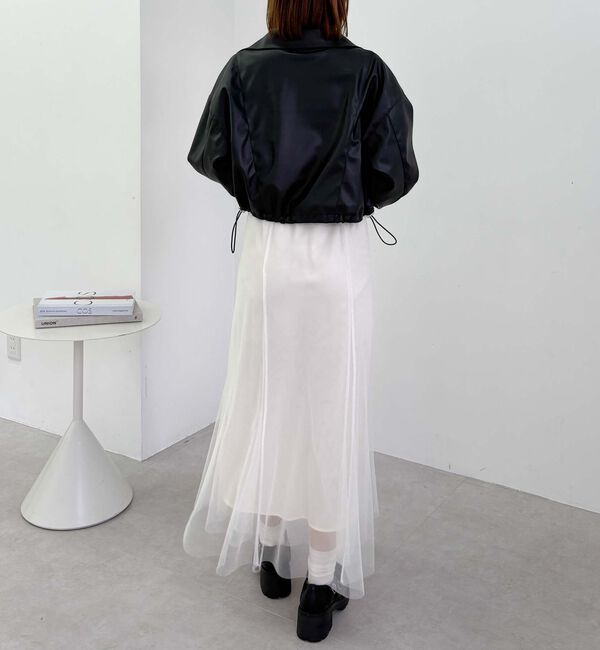 archives「２ｗａｙカラーフェイクレザーショートブルゾン」|その他|