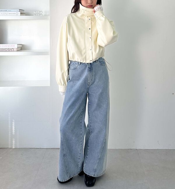 archives「２ｗａｙカラーフェイクレザーショートブルゾン」|その他|