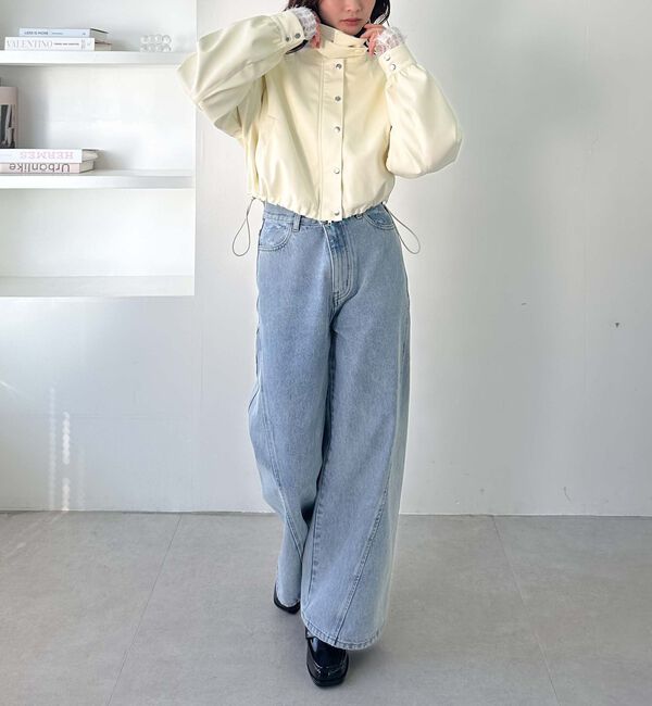 archives「２ｗａｙカラーフェイクレザーショートブルゾン」|その他|