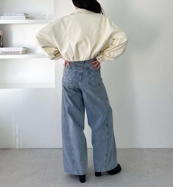 archives「２ｗａｙカラーフェイクレザーショートブルゾン」|その他|