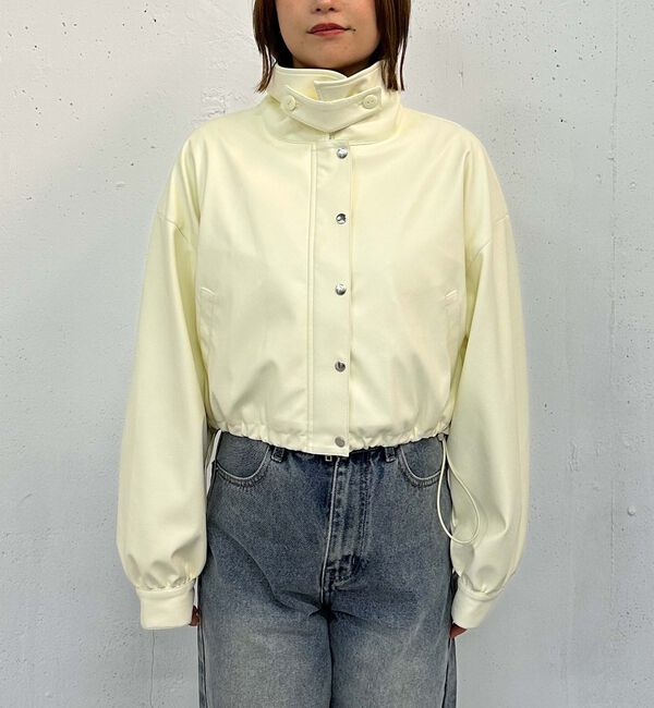 archives「２ｗａｙカラーフェイクレザーショートブルゾン」|その他|