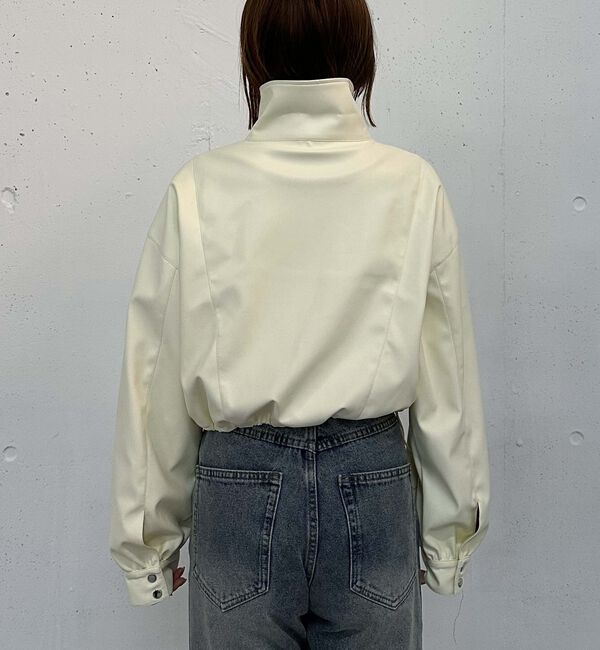 archives「２ｗａｙカラーフェイクレザーショートブルゾン」|その他|