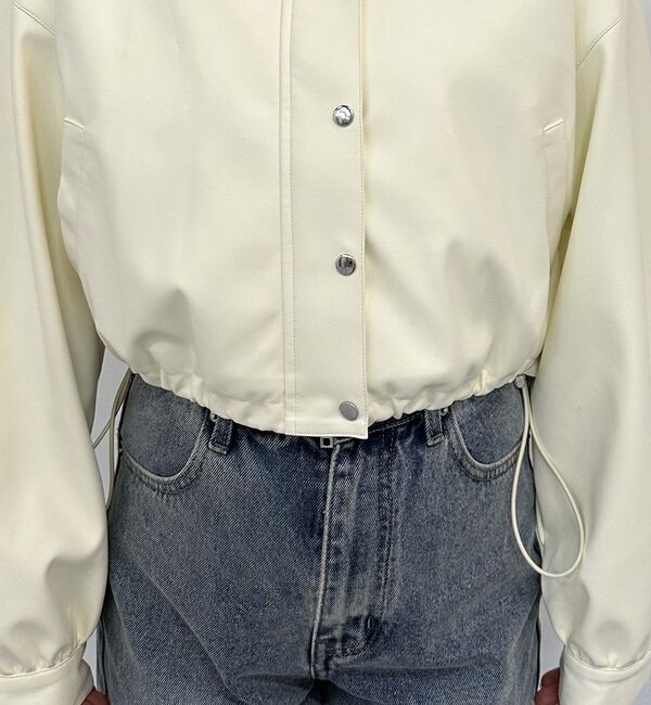 archives「２ｗａｙカラーフェイクレザーショートブルゾン」|その他|