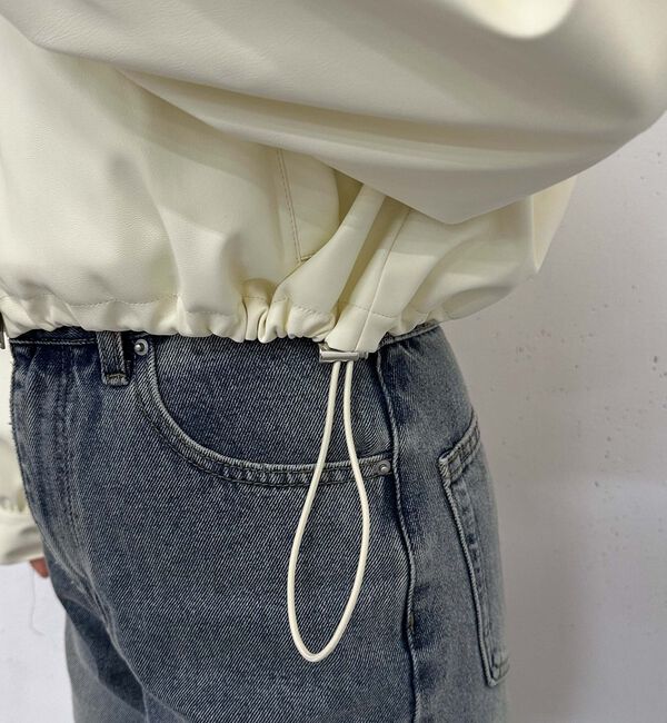 archives「２ｗａｙカラーフェイクレザーショートブルゾン」|その他|